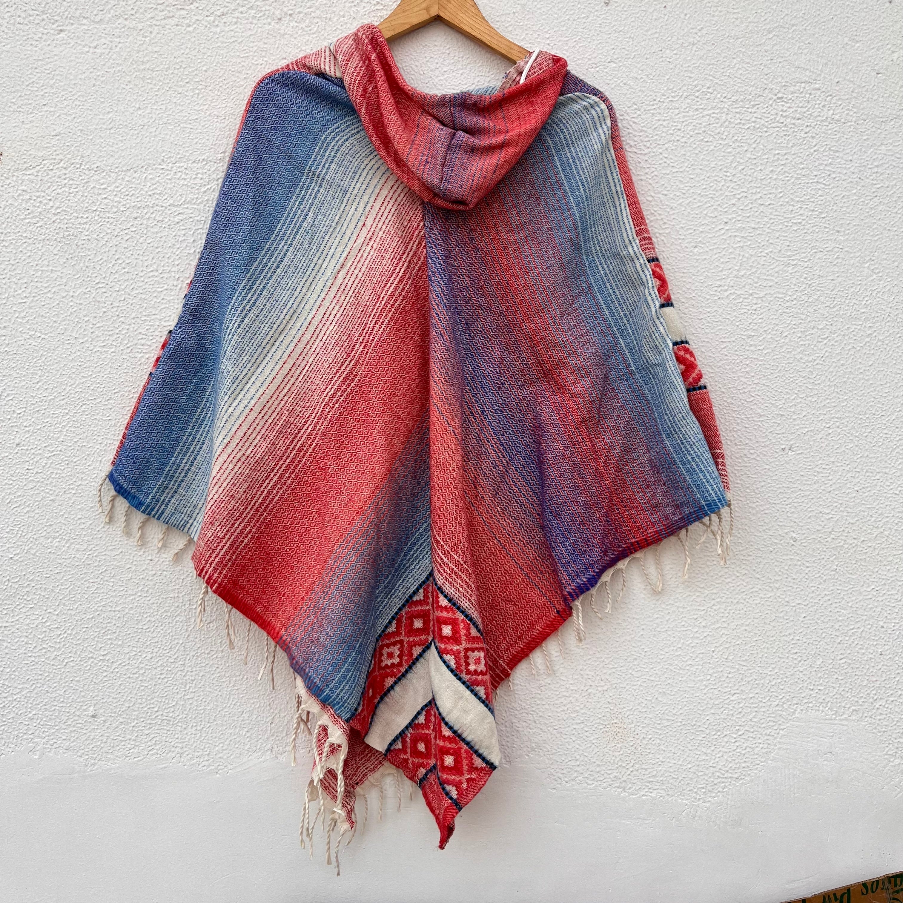 Pahadi Printed Poncho With Hood