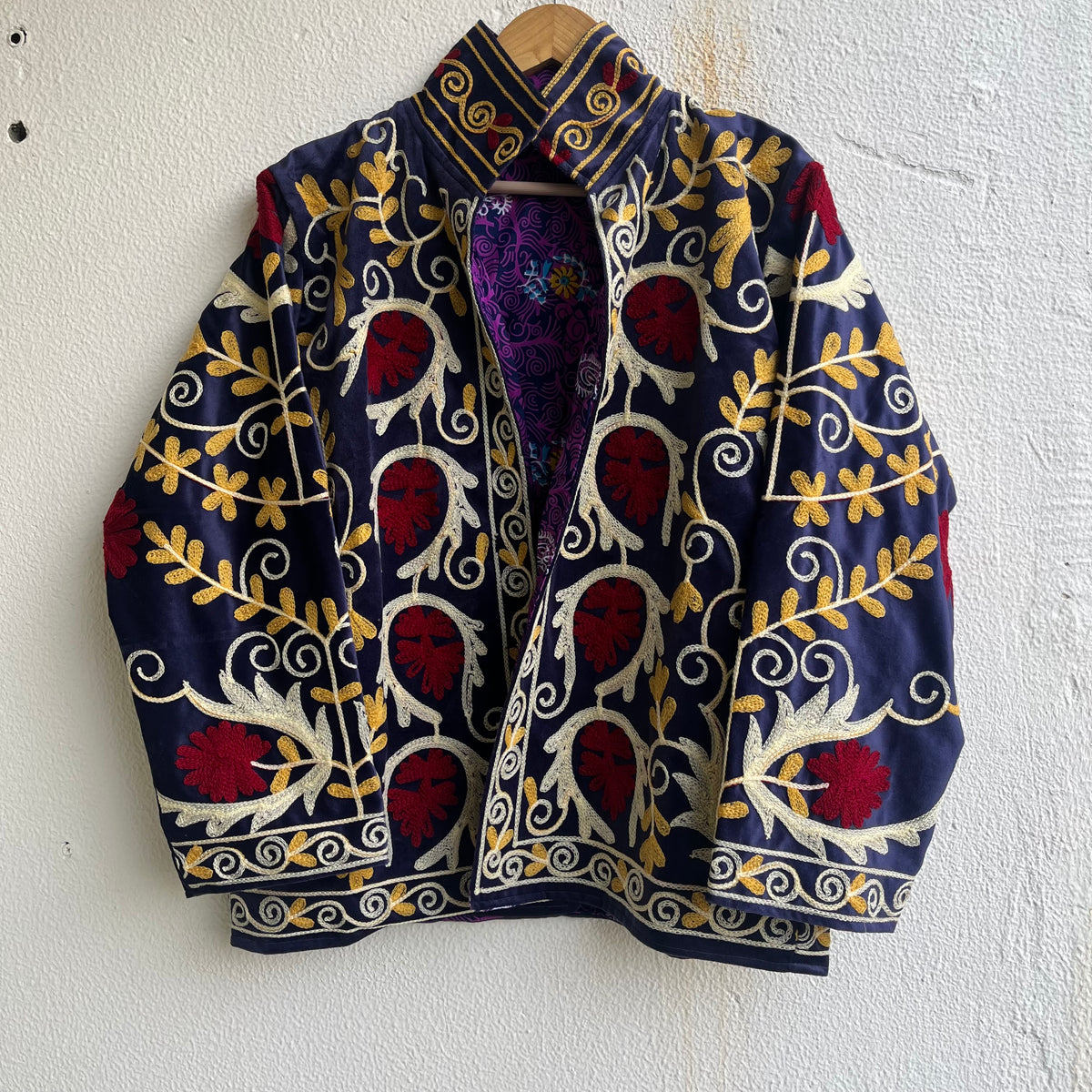 Jaipuri Thread Velvet Jacket