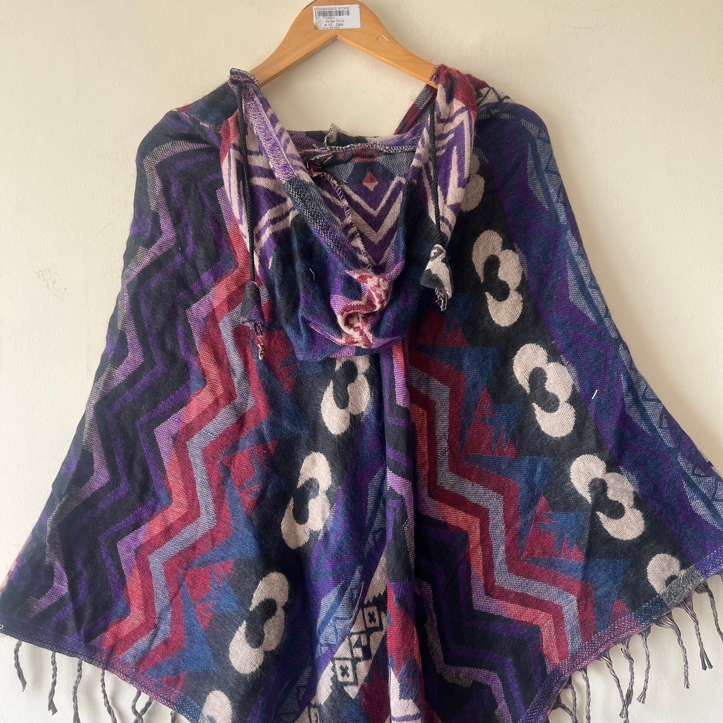 Pahadi Printed Poncho With Hood