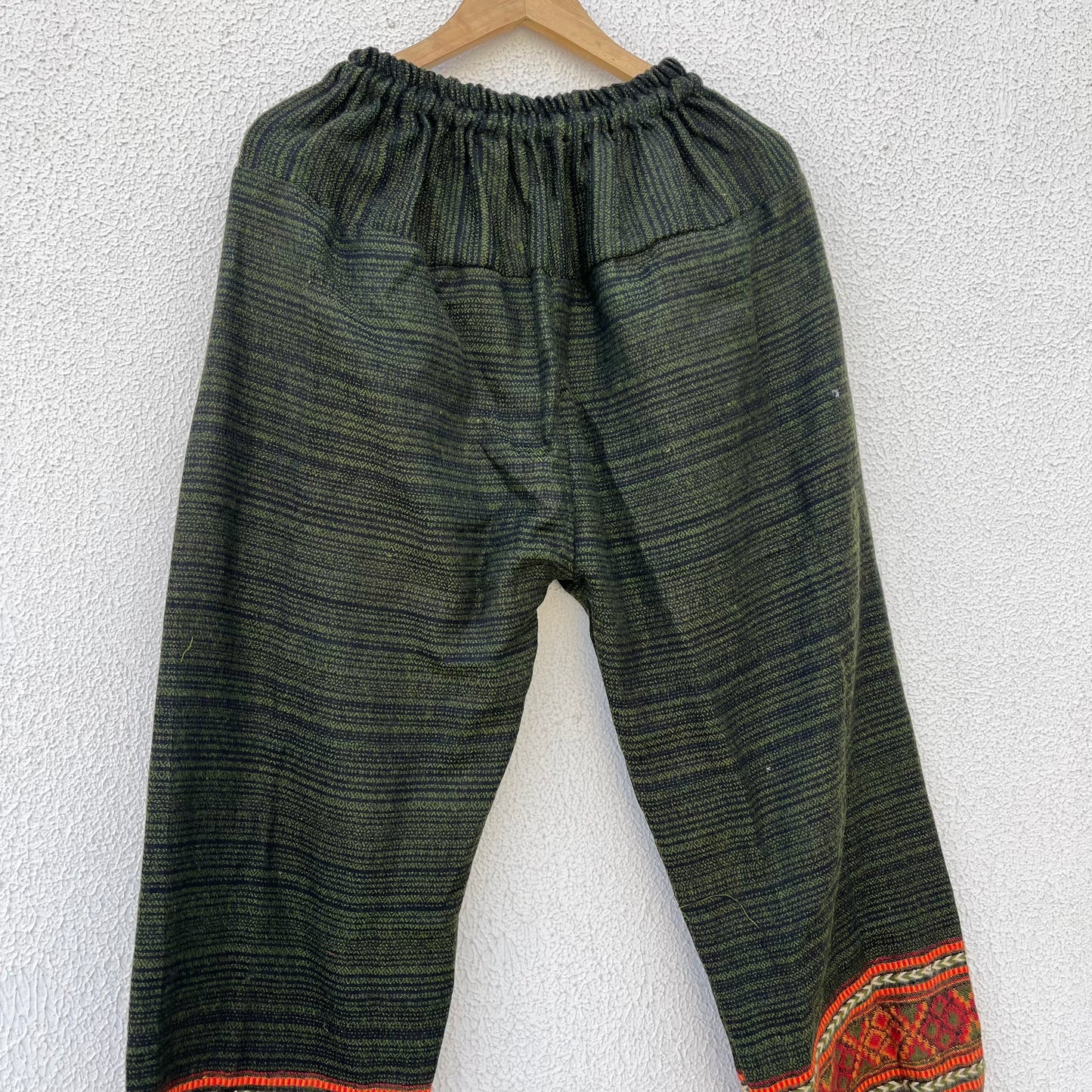 Woollen Pahadi Kullu Pants- Green