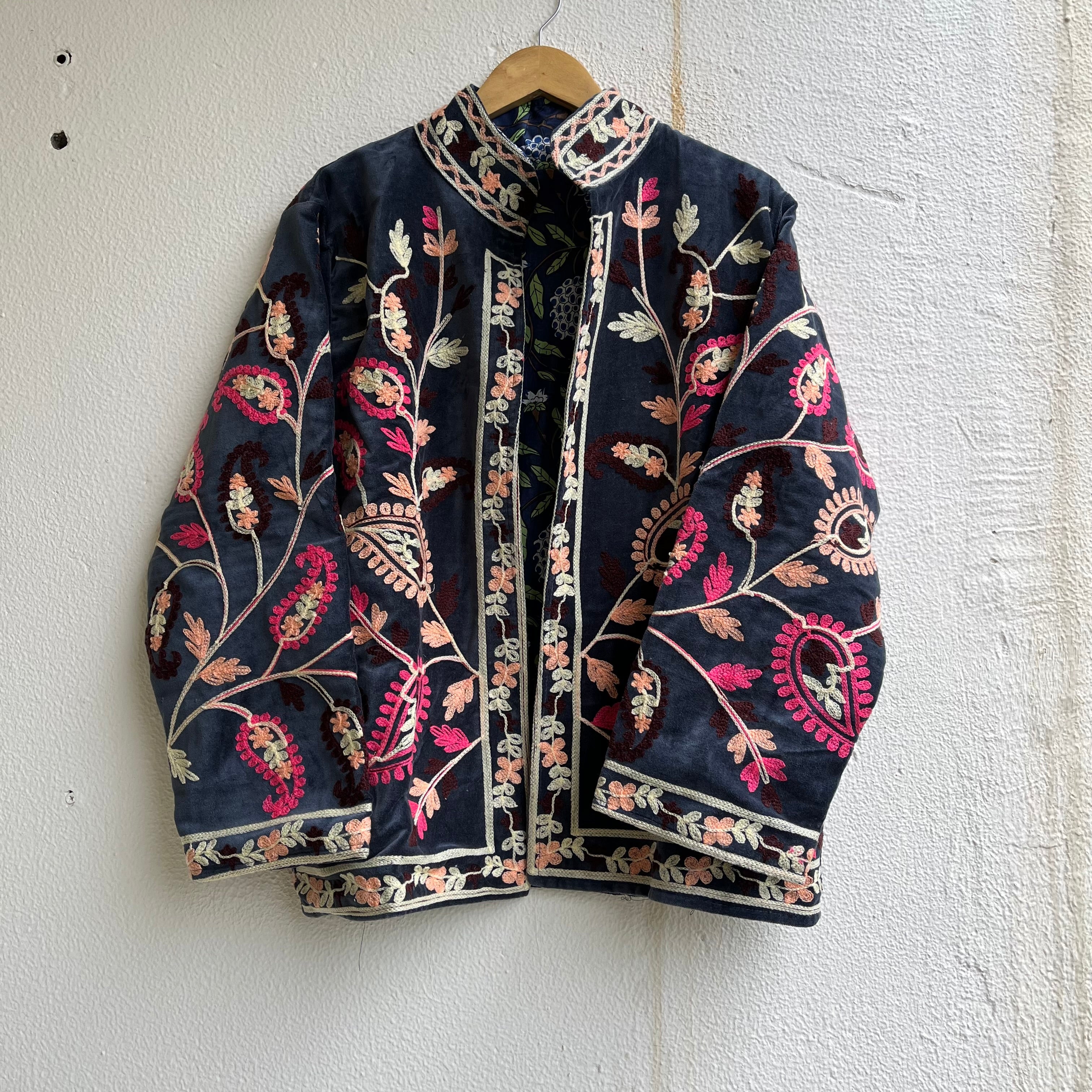 Jaipuri Thread Velvet Jacket