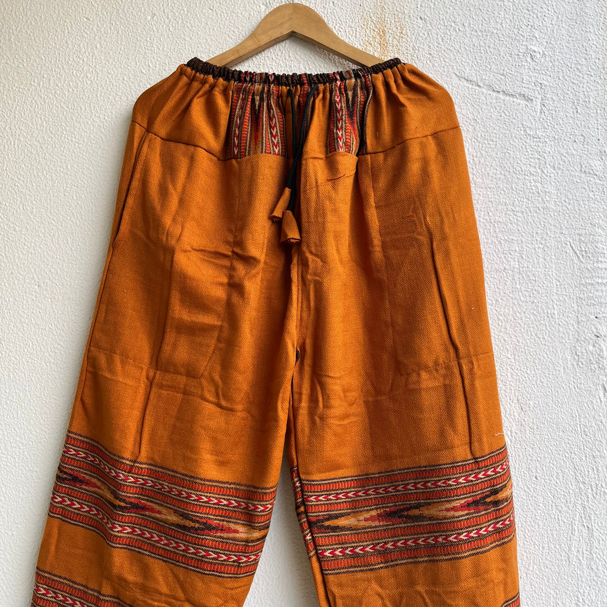 Woollen Kullu 3 Patti Pants- Mustard