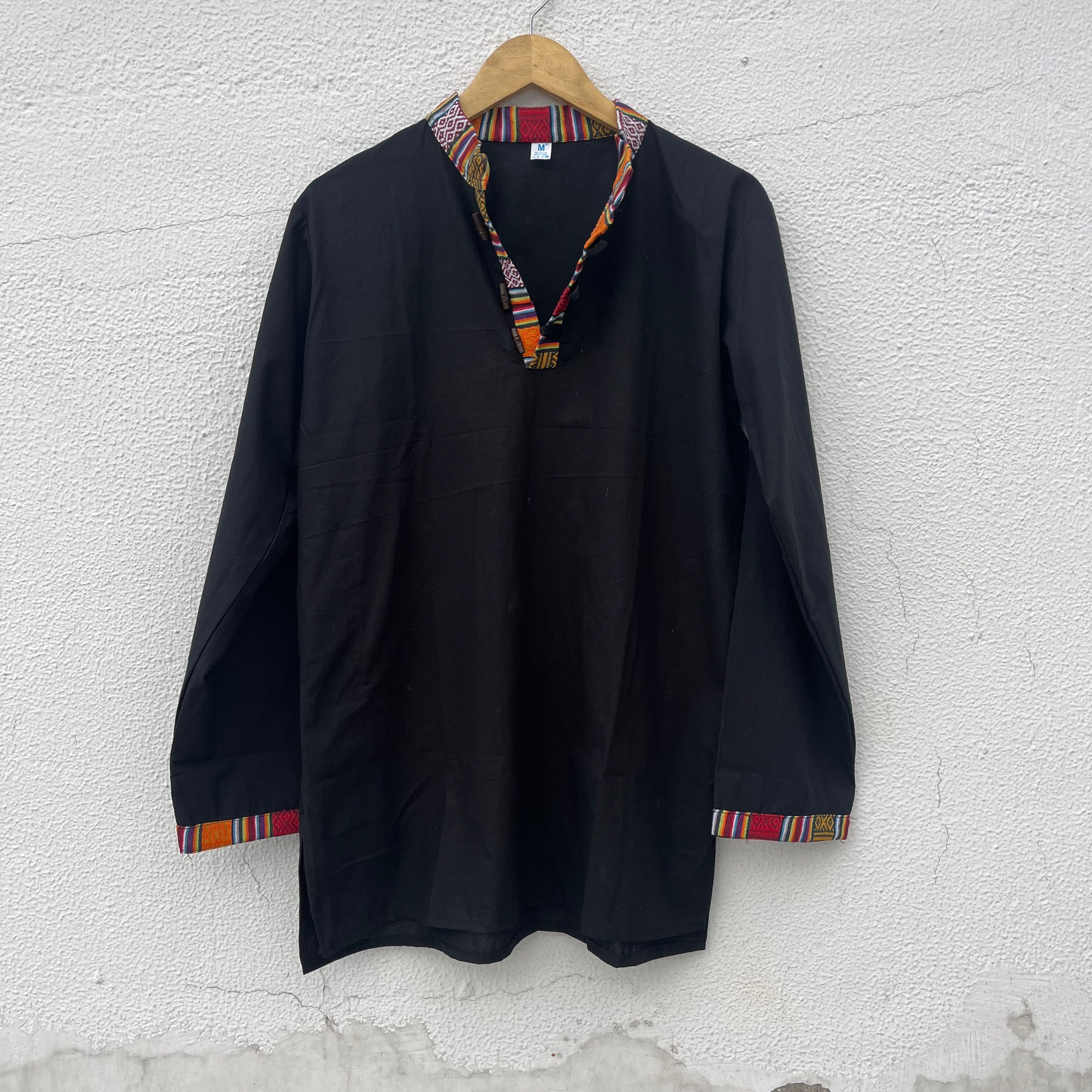 Nepali Kurta - Black