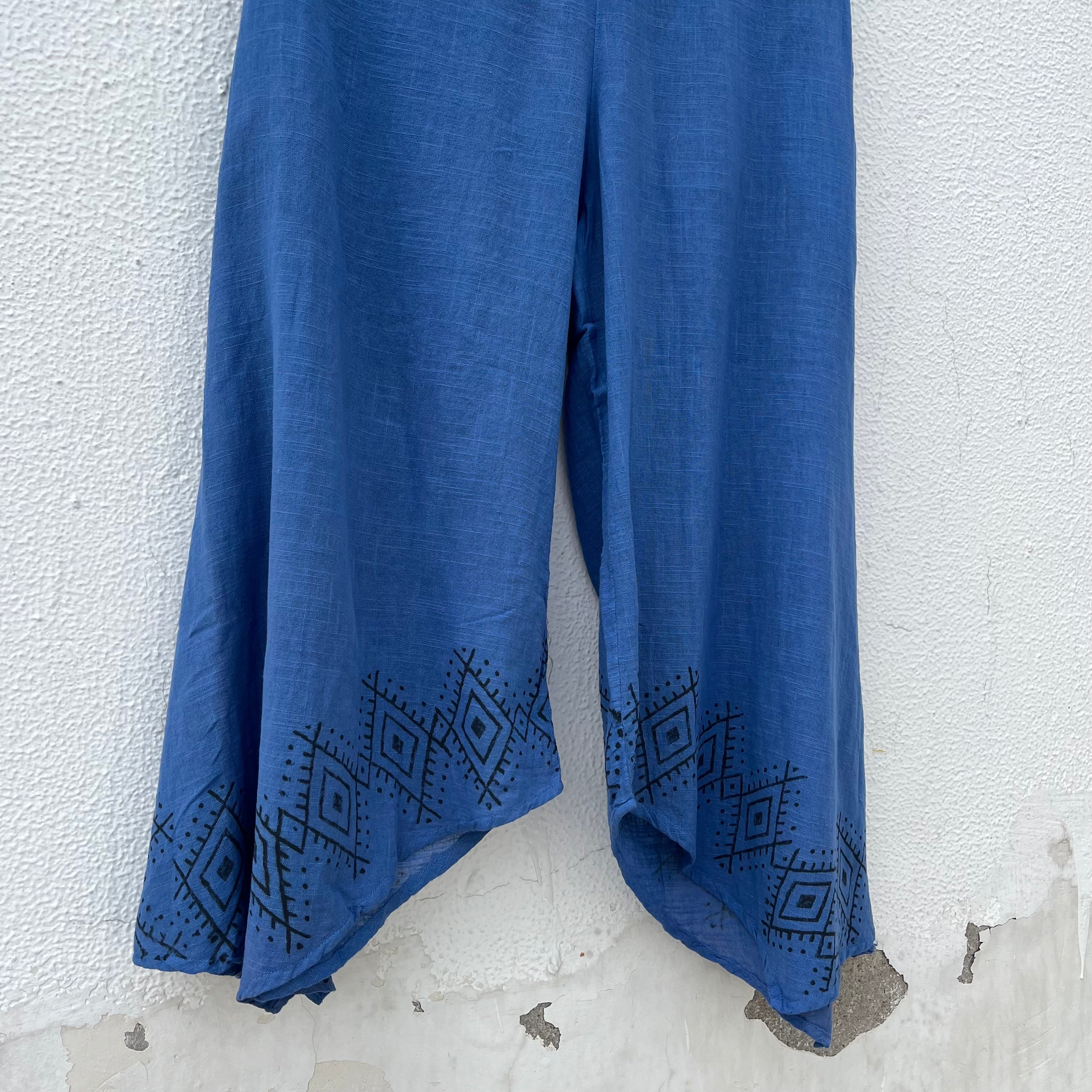 Radha Cotton Pants - Ink Blue