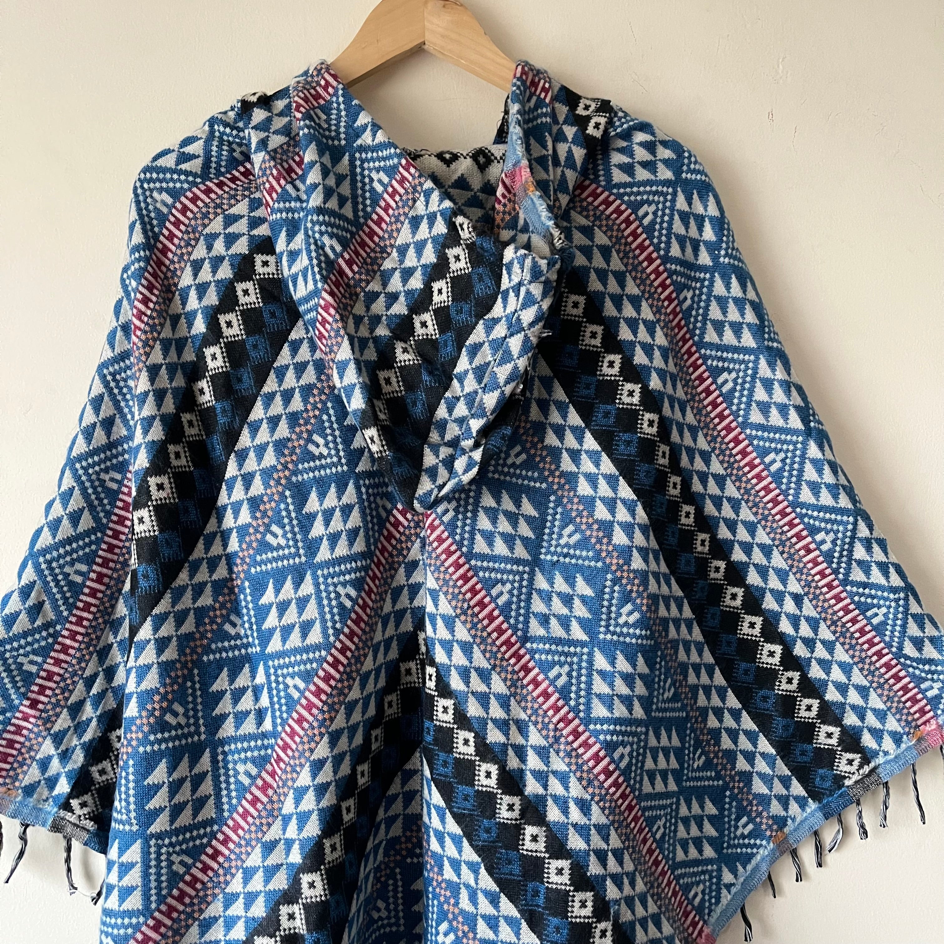 Pahadi Printed Poncho With Hood