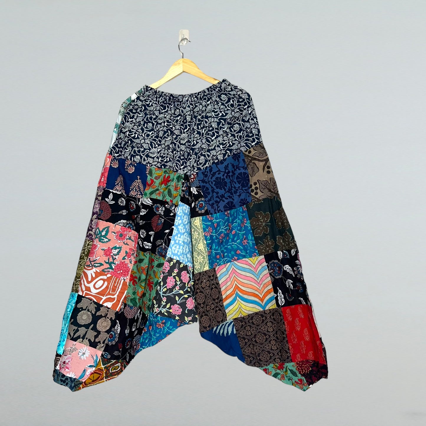 Patchwork Harem Pants