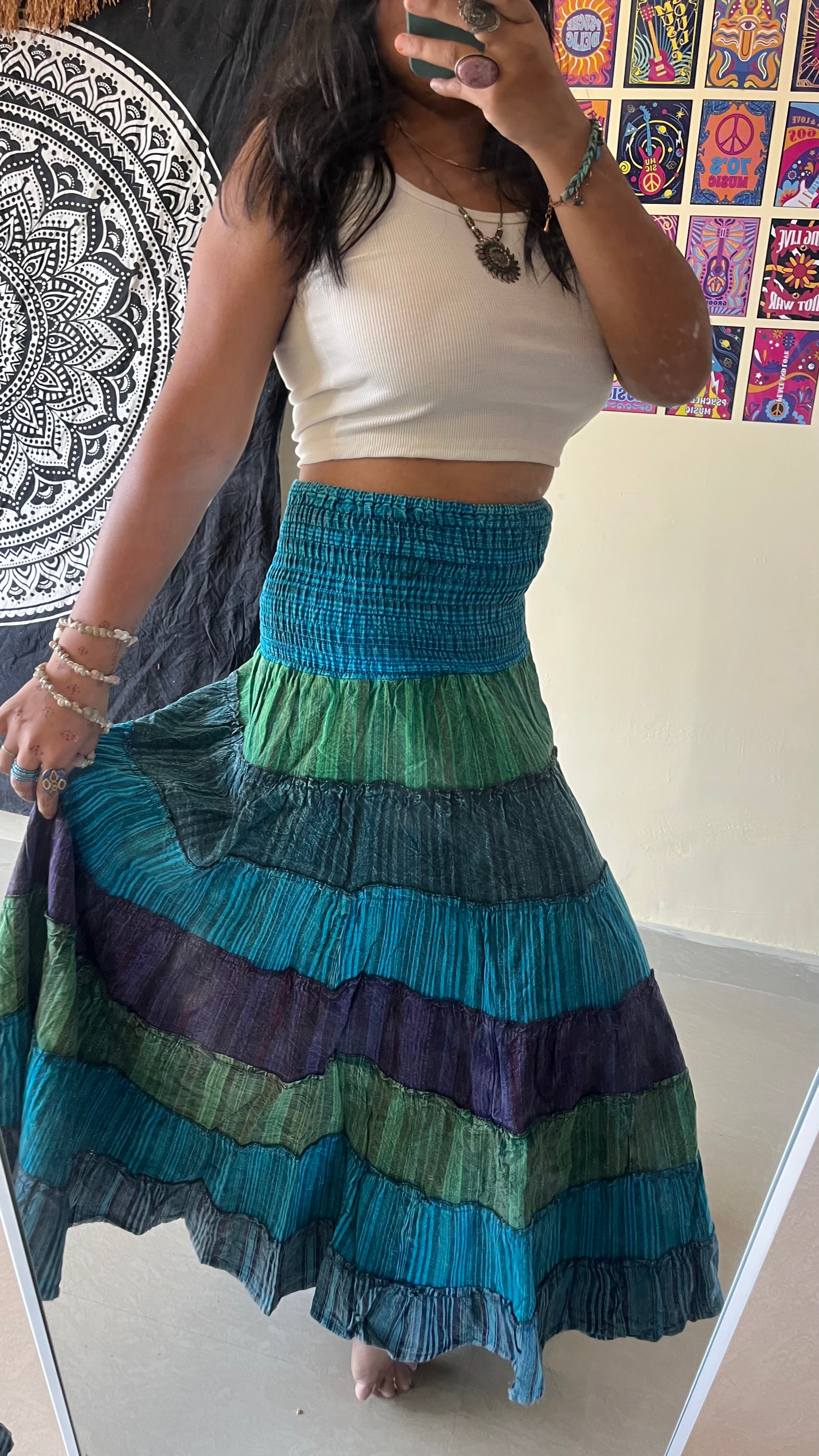 Boho Skirt - Sea
