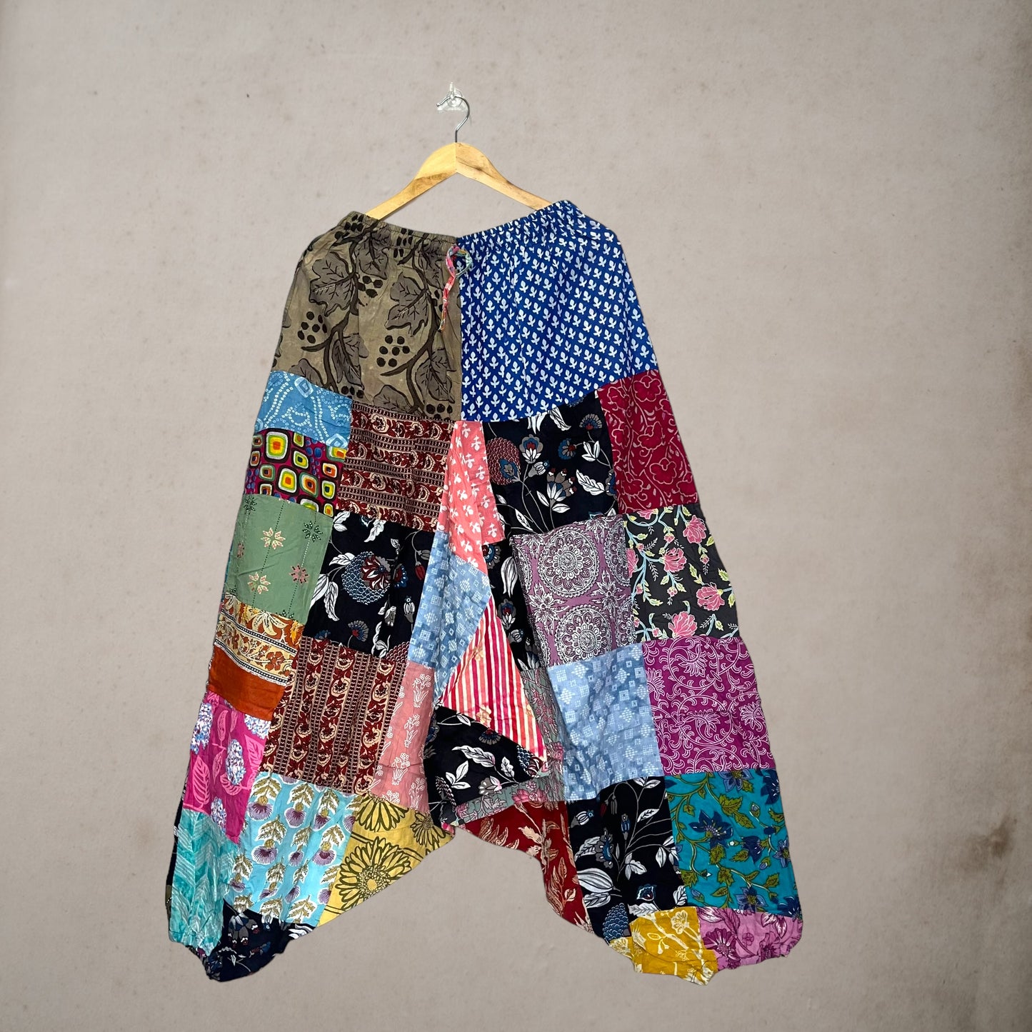 Patchwork Harem Pants