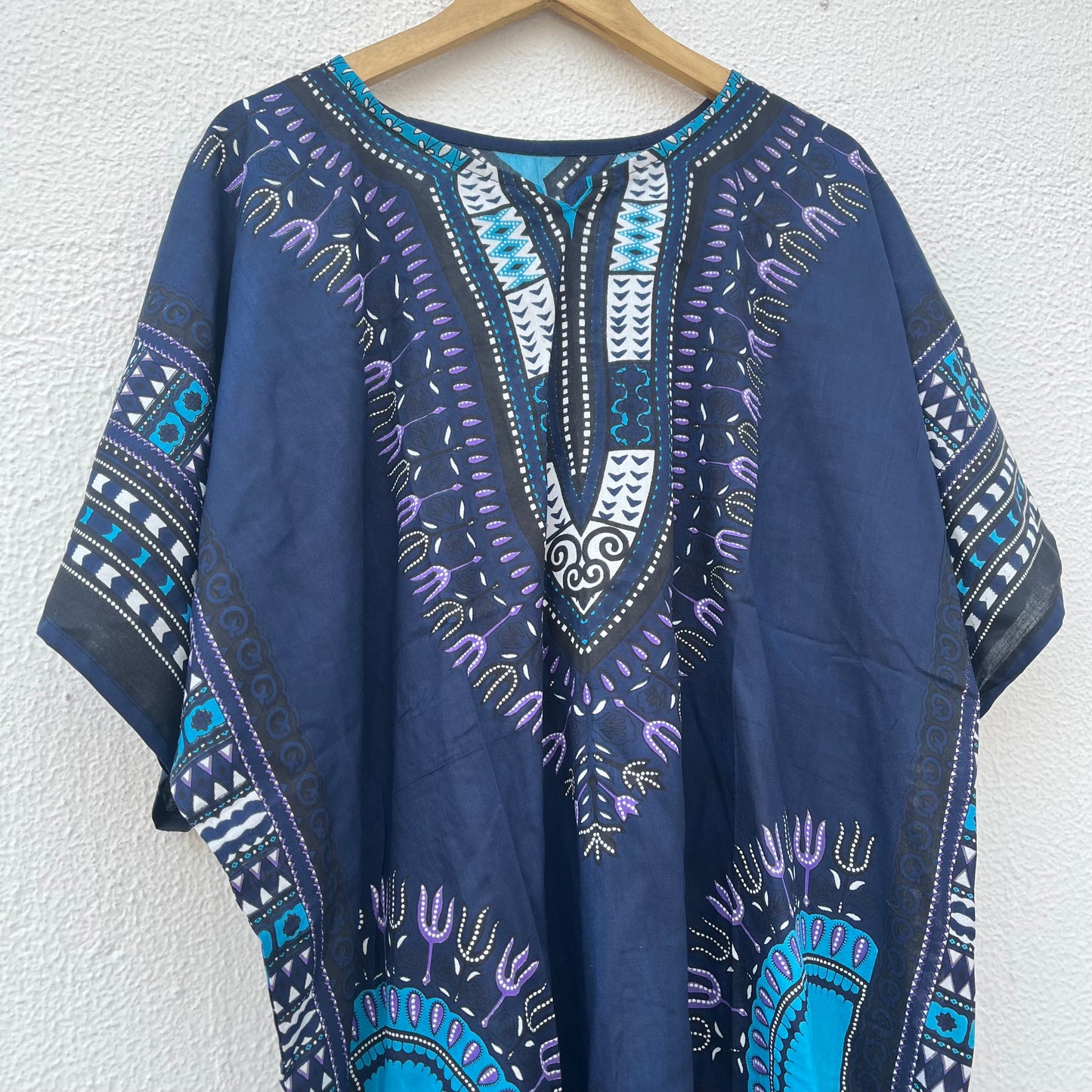 Dashiki Shirt - Navy Blue