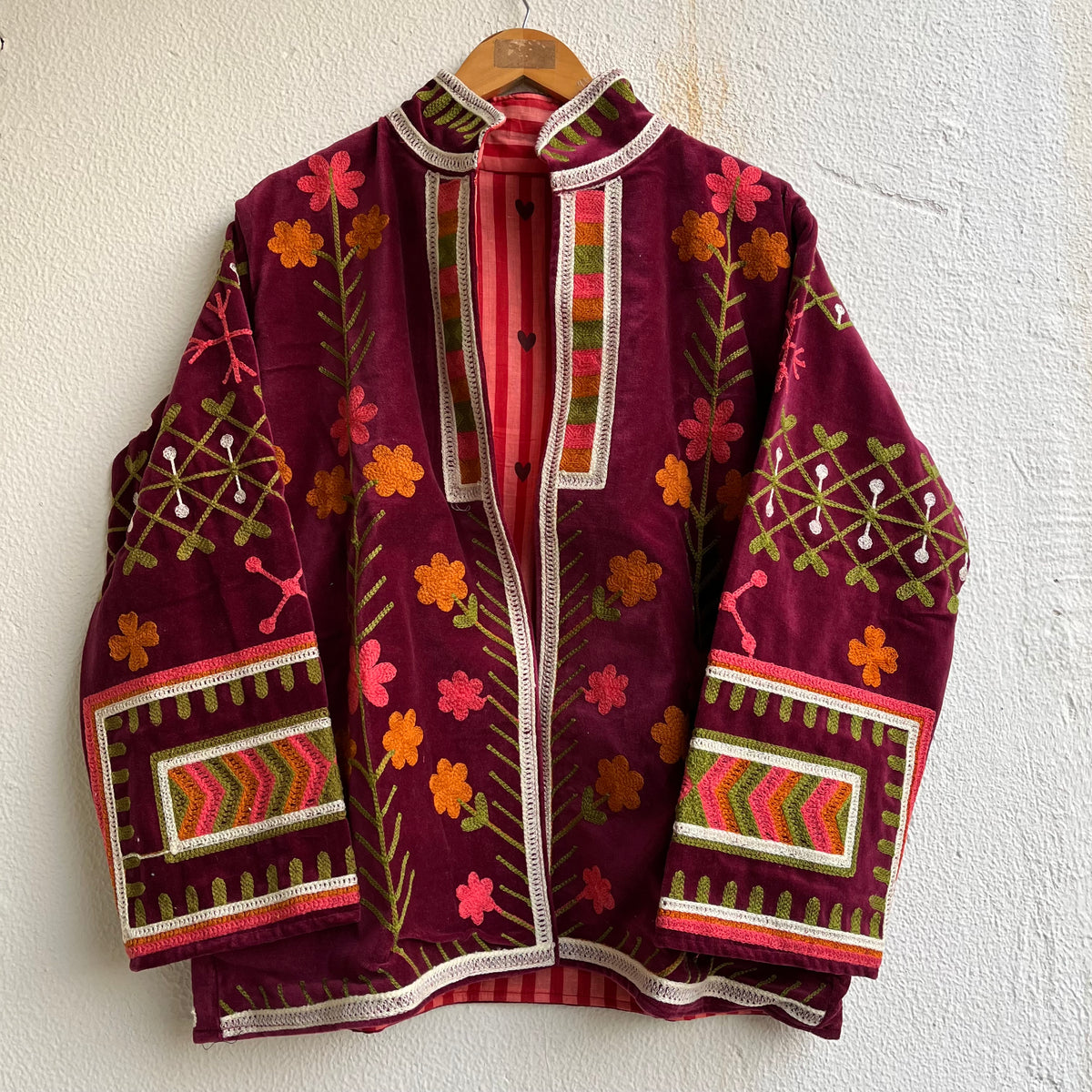 Jaipuri Thread Velvet Jacket