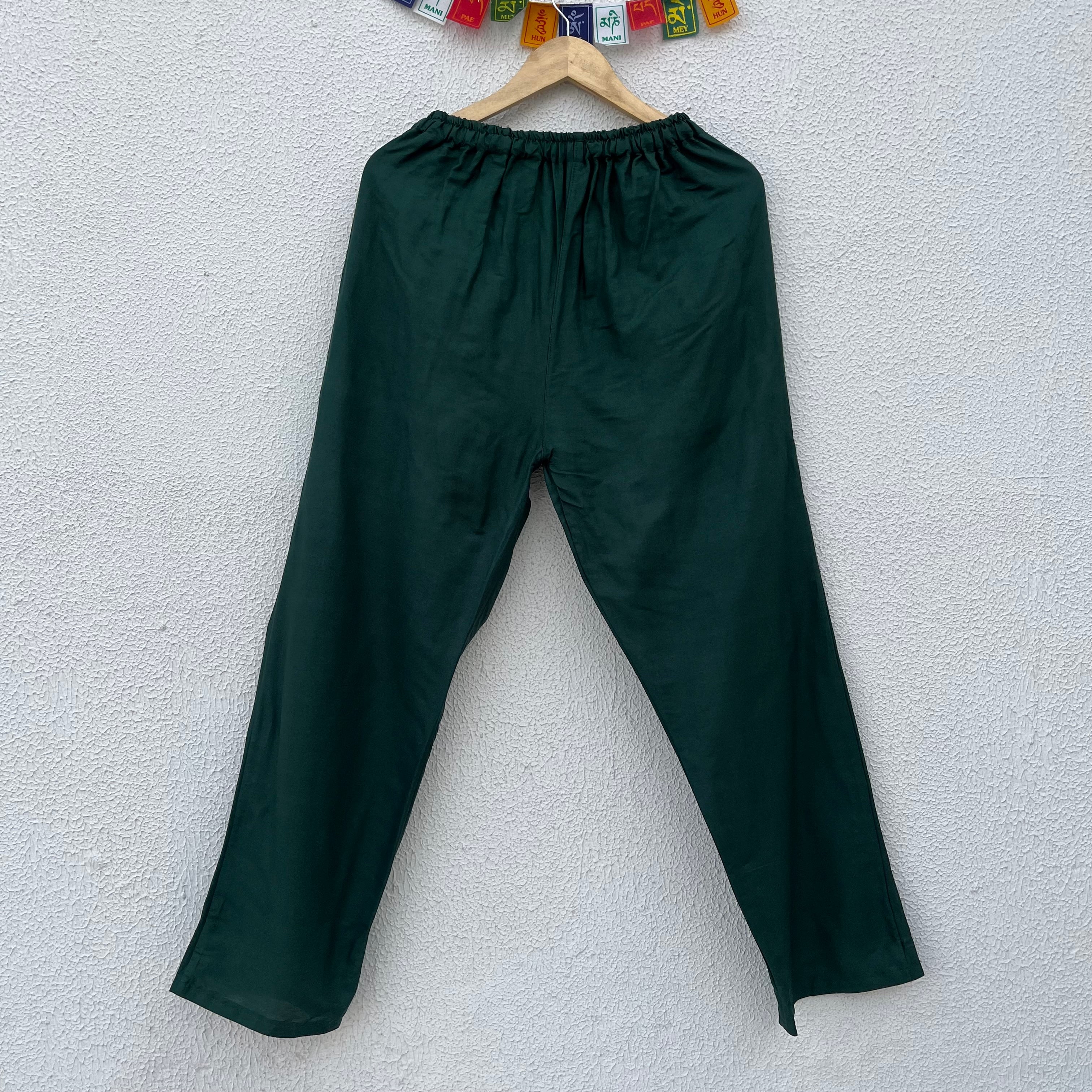 7 Chakra Pants - Dark Green (Multicolour)