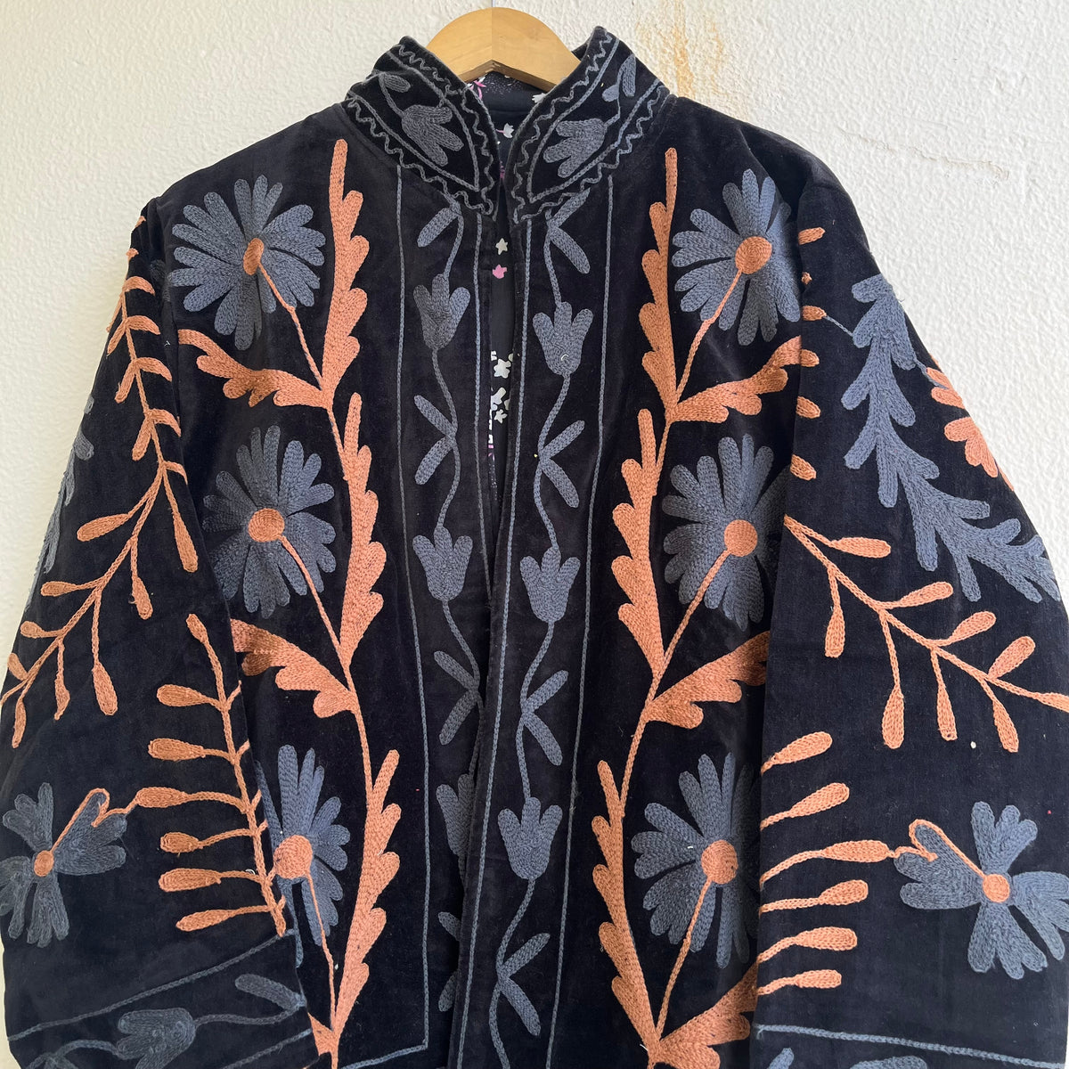Jaipuri Thread Velvet Jacket