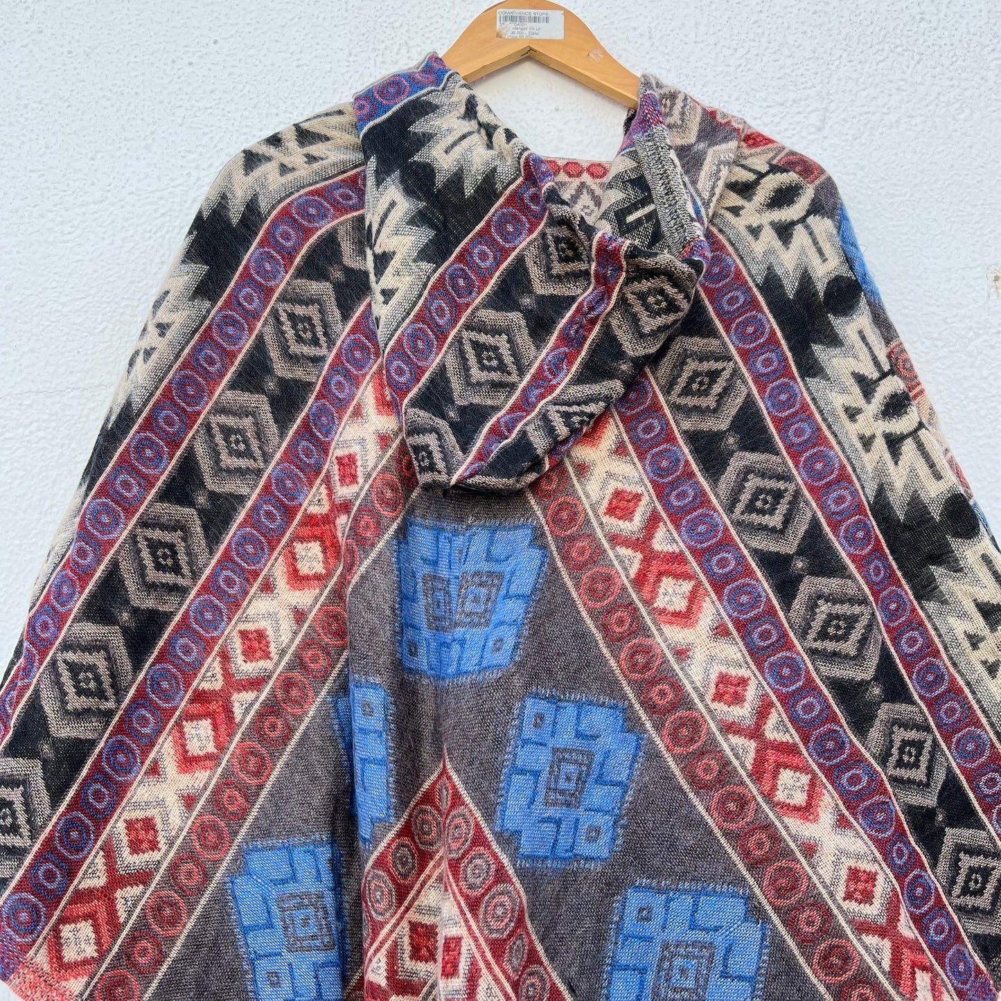 Pahadi Printed Poncho With Hood