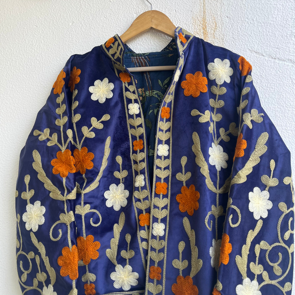 Jaipuri Thread Velvet Jacket