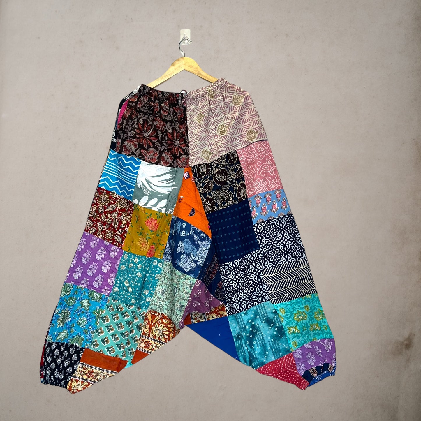 Patchwork Harem Pants