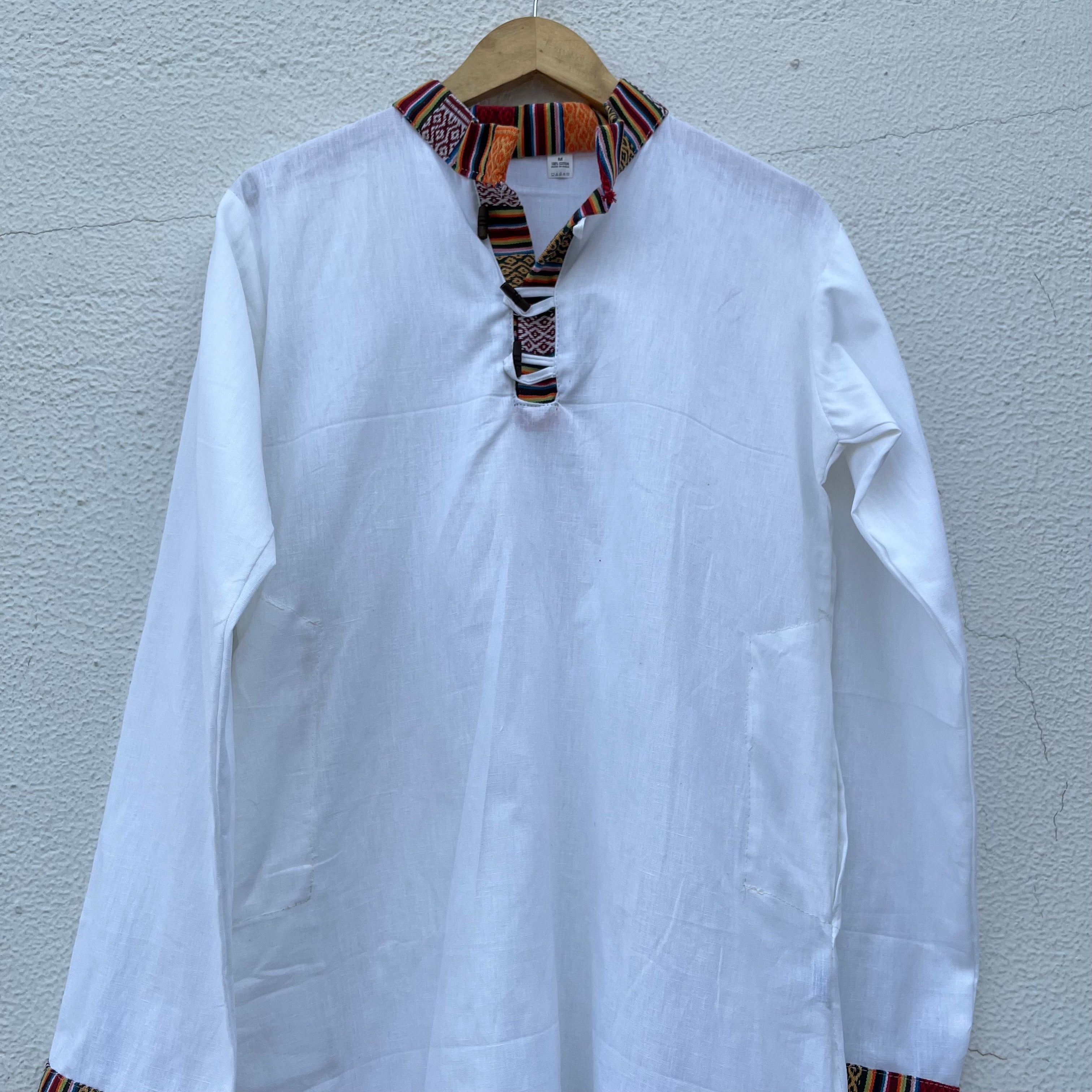 Nepali Kurta - White