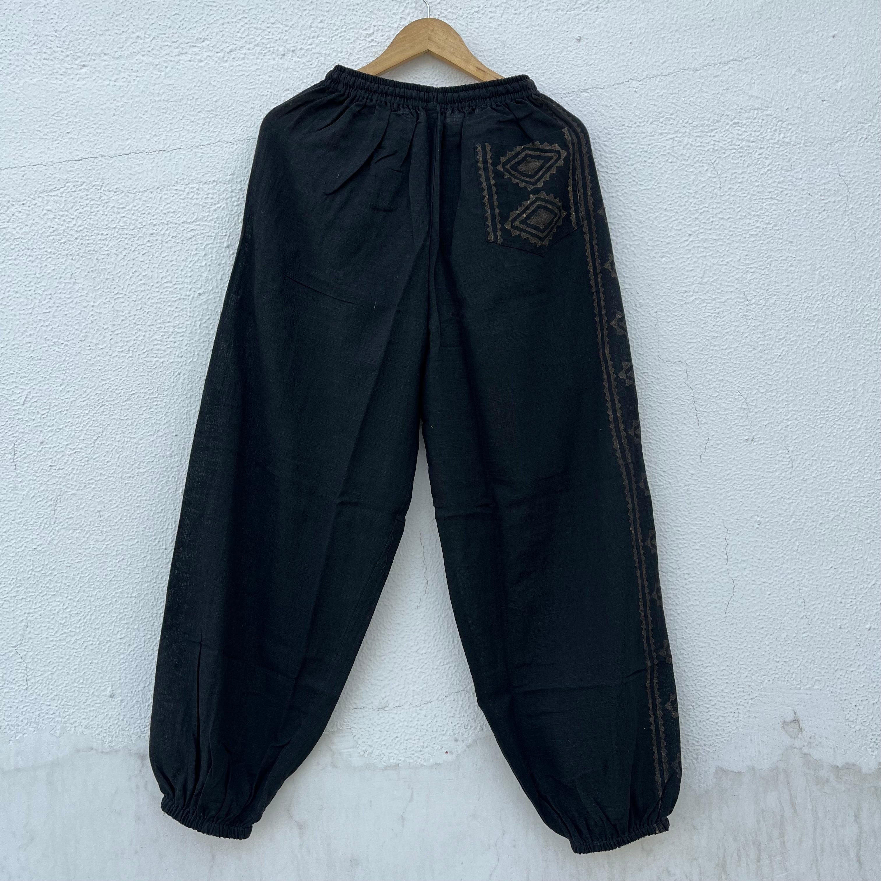 Moksha Cotton Pant- Midnight Black