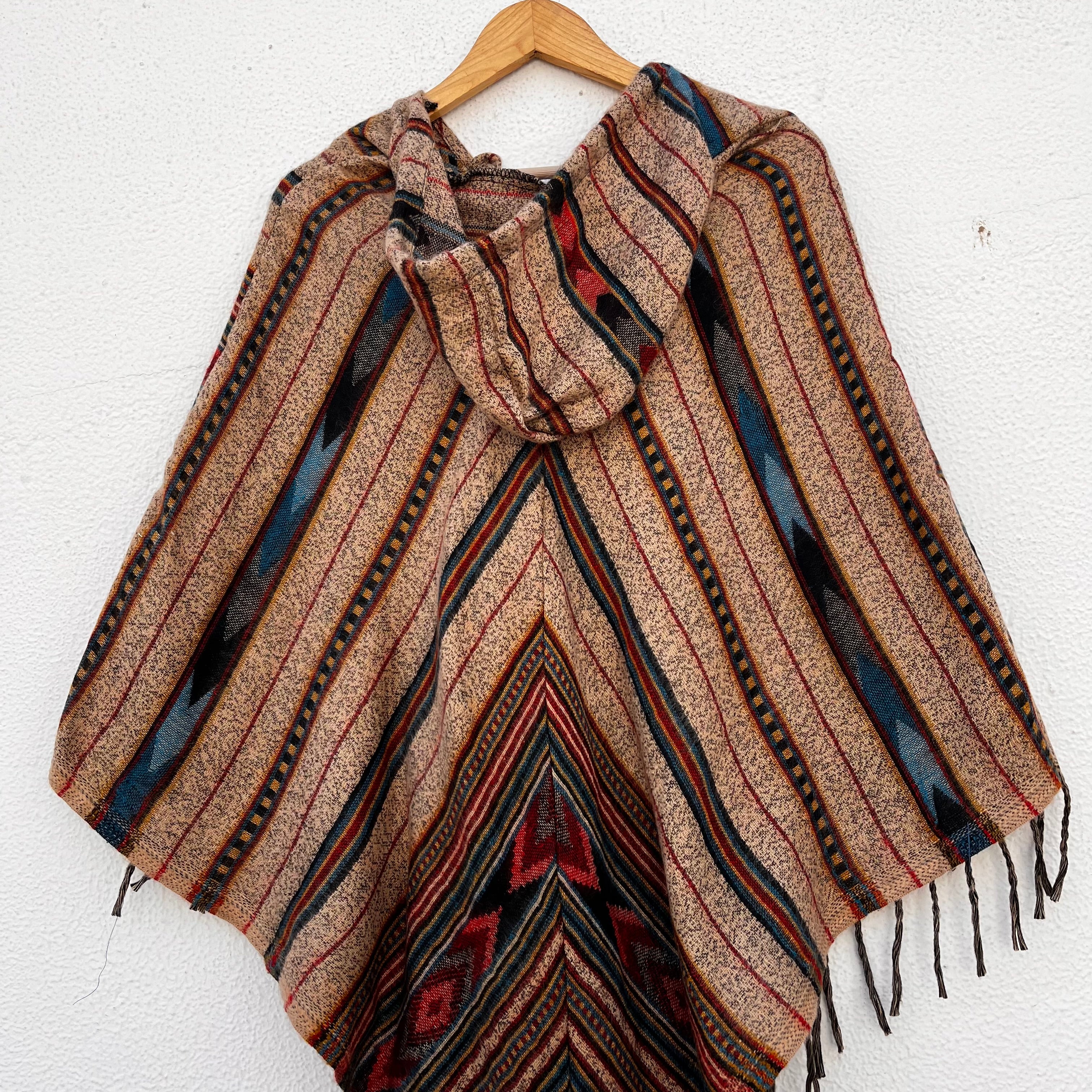 Pahadi Printed Poncho With Hood