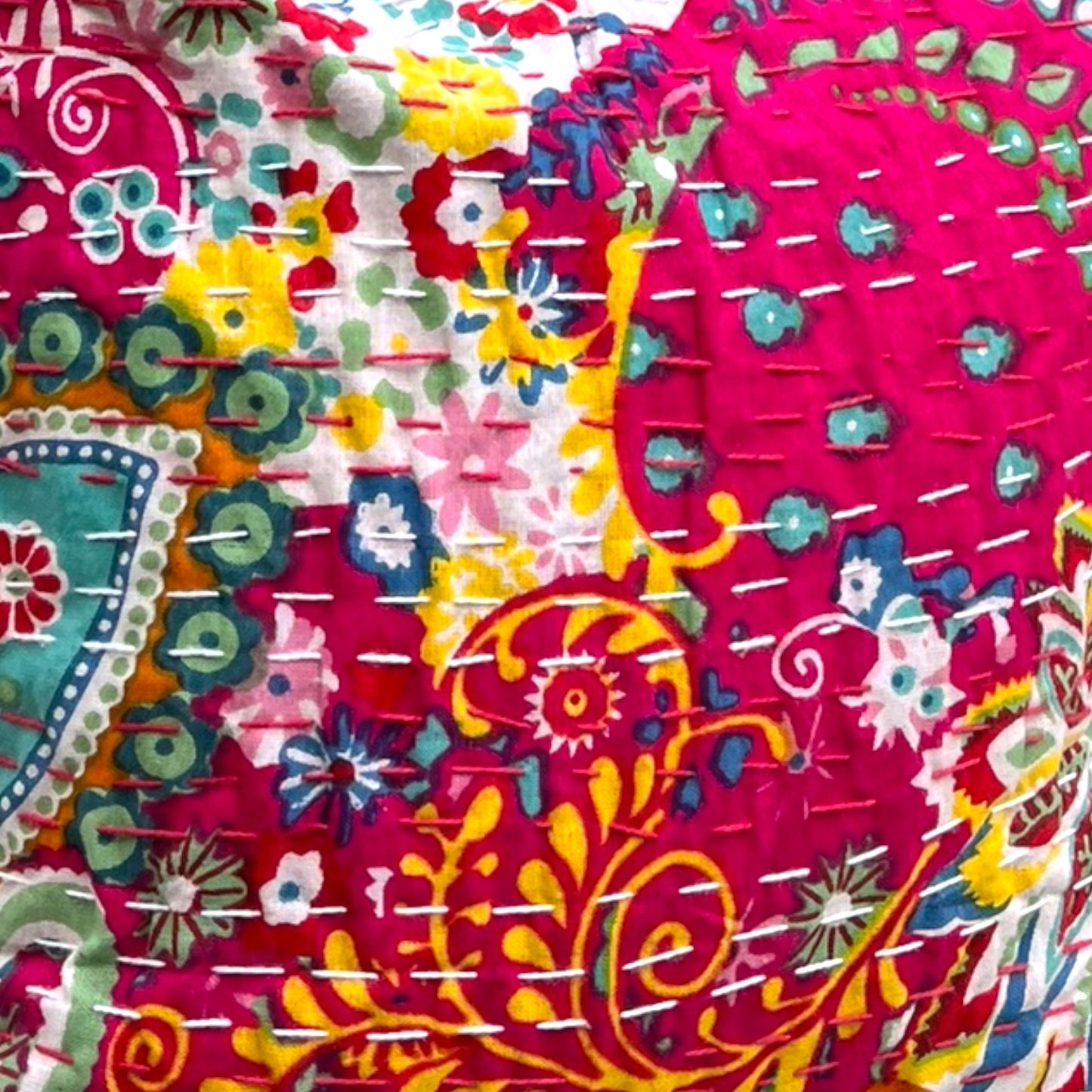 Small Kantha Jhola - Pink