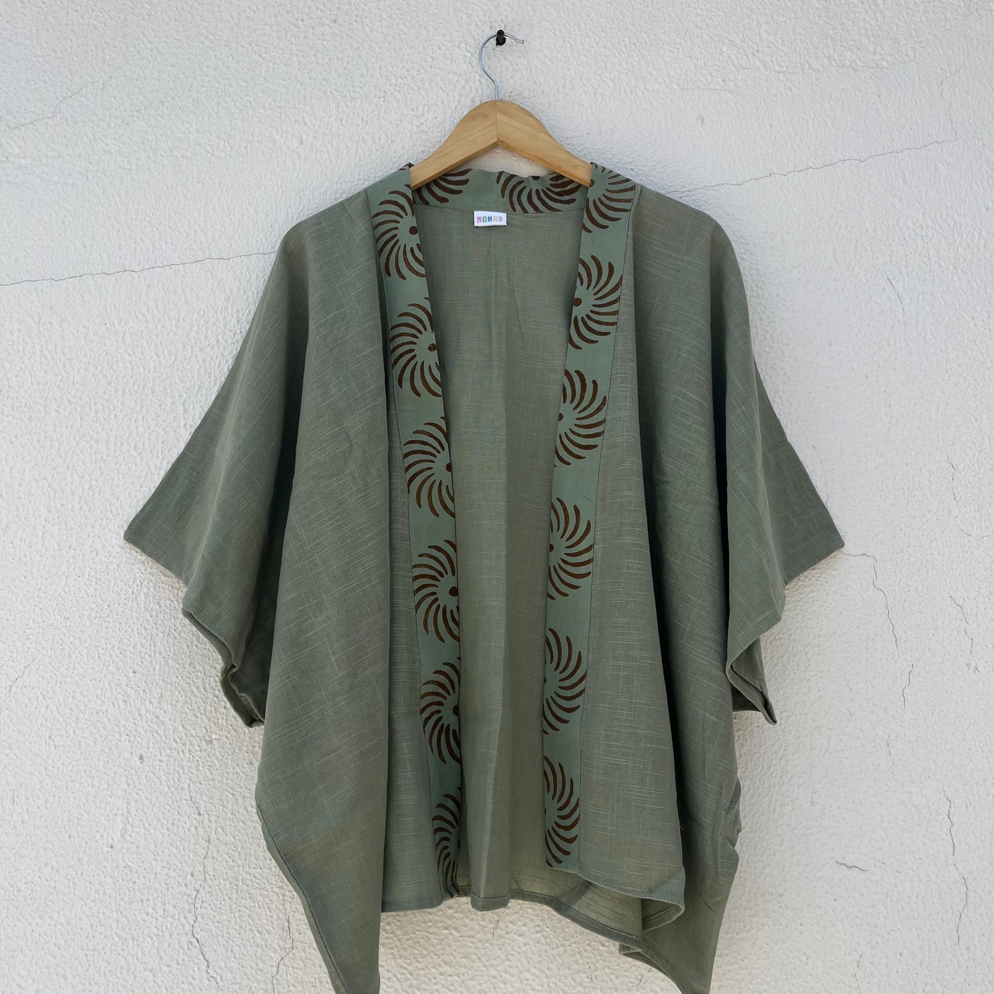 Arika Cotton Shrug- Sage Green
