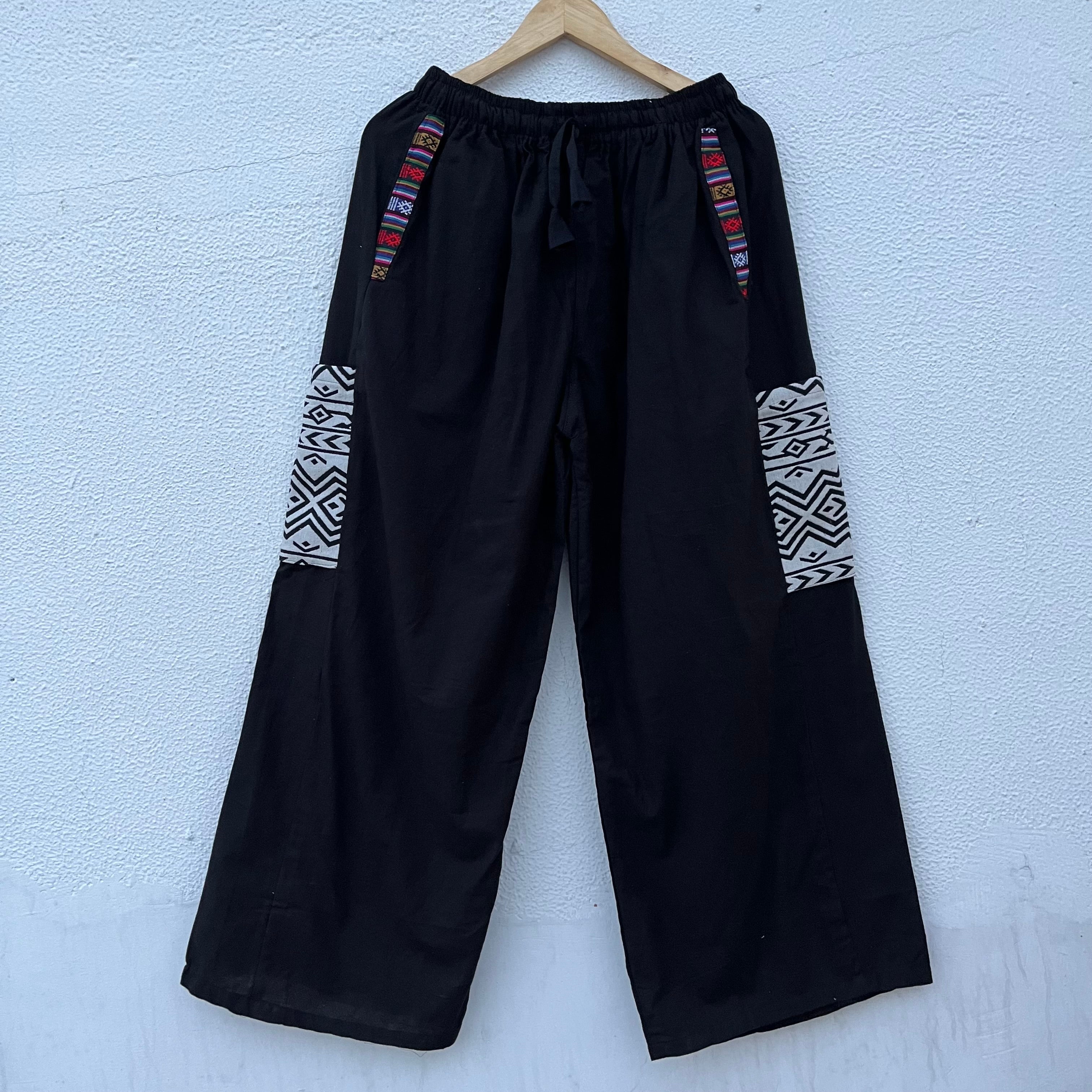 Pahadi Boho Pants - Black