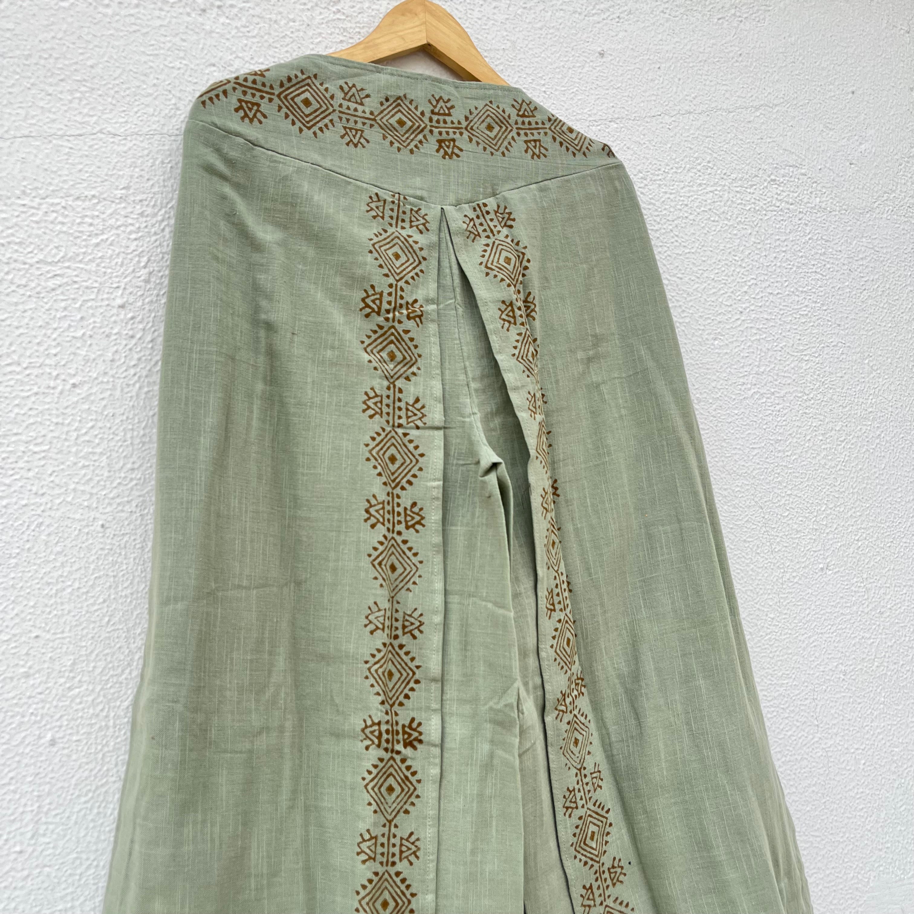 Mastani Cotton Pant- Sage Green