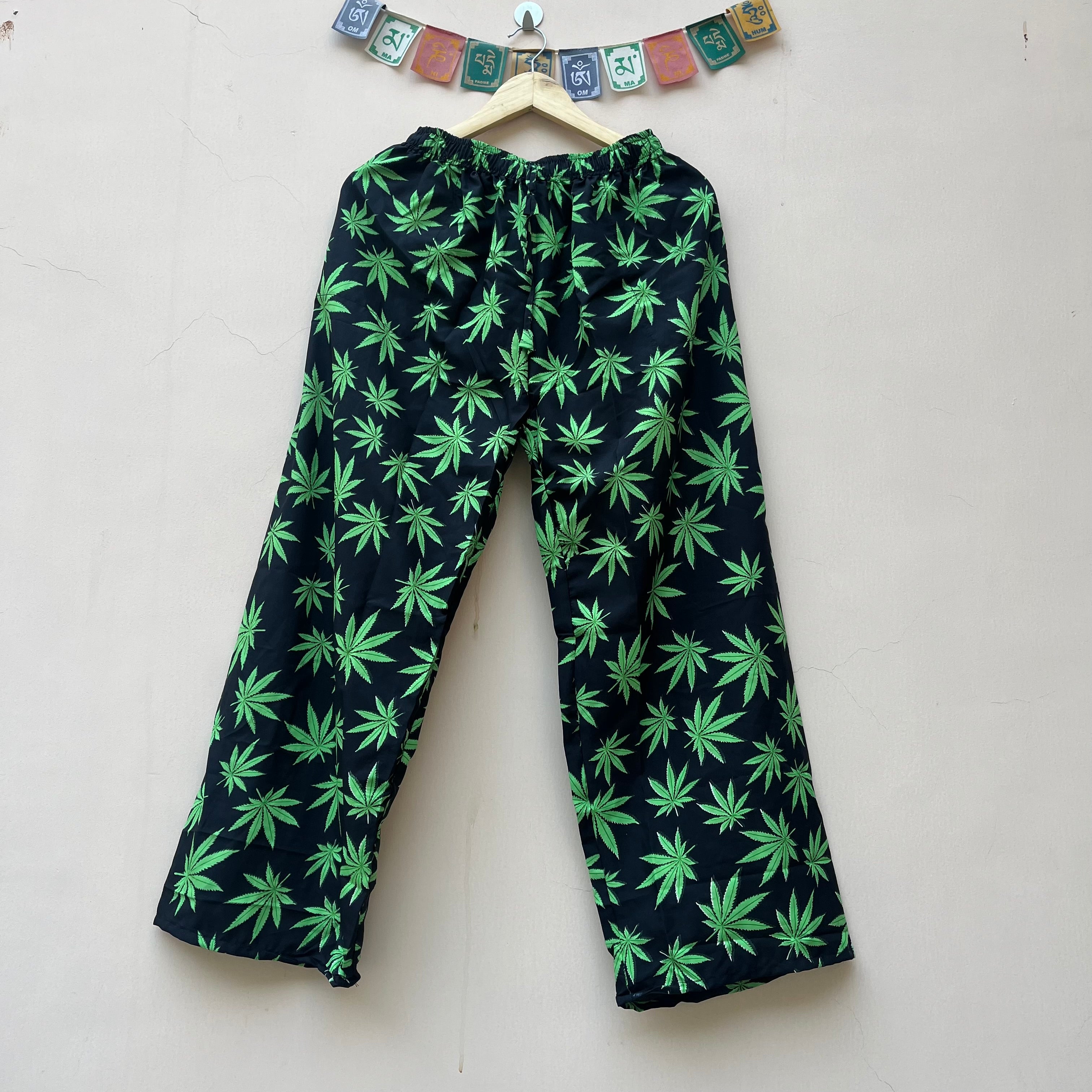 Hemp Leaf Pants - Green