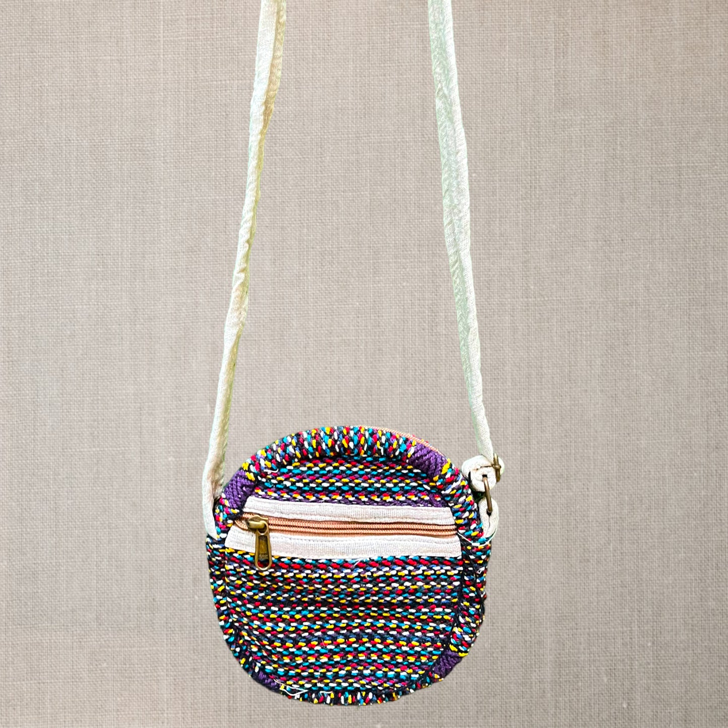 Round Sling Bag - Purple