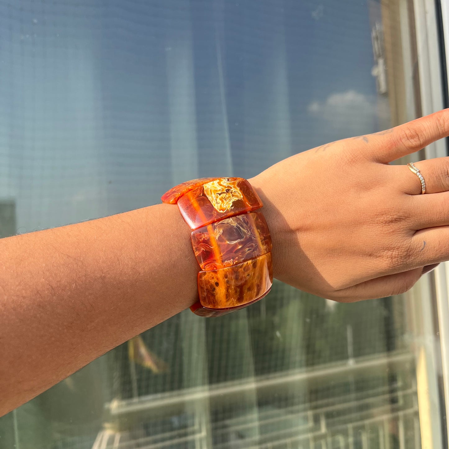 Vintage Acrylic Bracelet