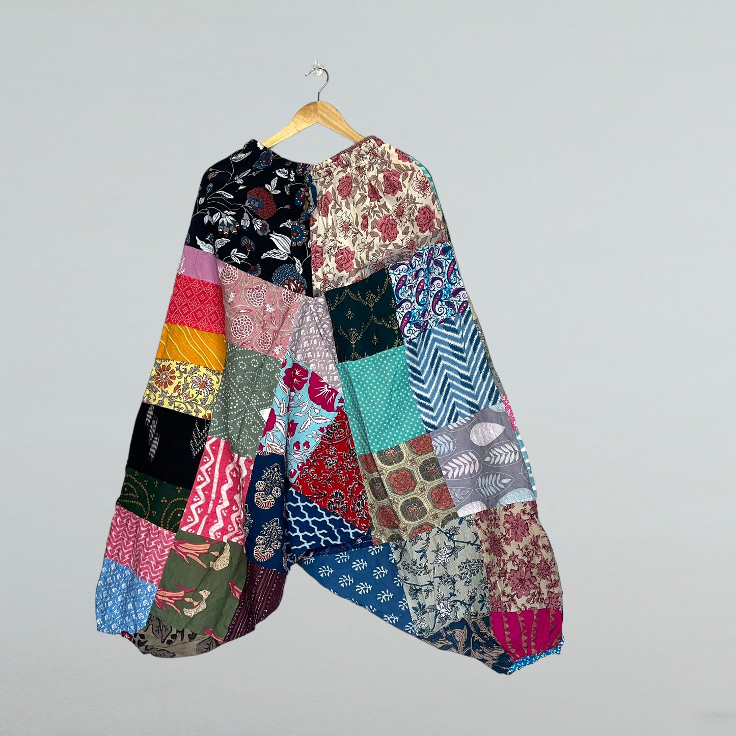 Patchwork Harem Pants