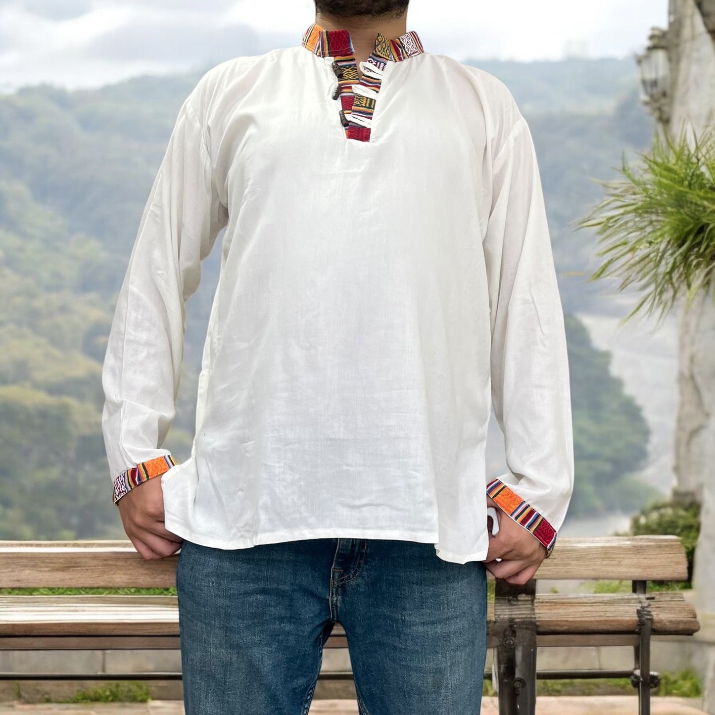 Nepali Kurta - Cream