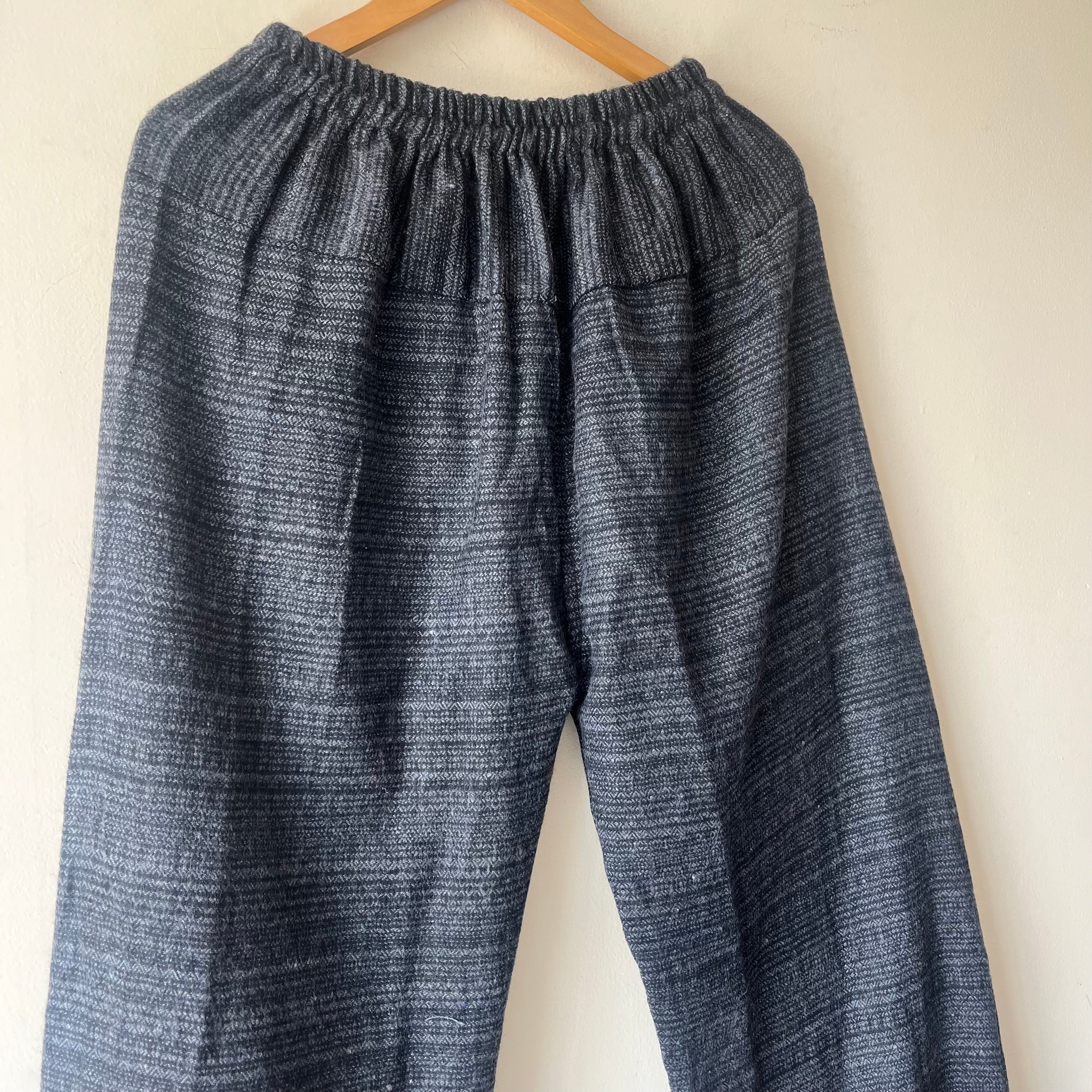 Combo Set - Kullu Poncho + Woollen Pants (Brown+ Black)