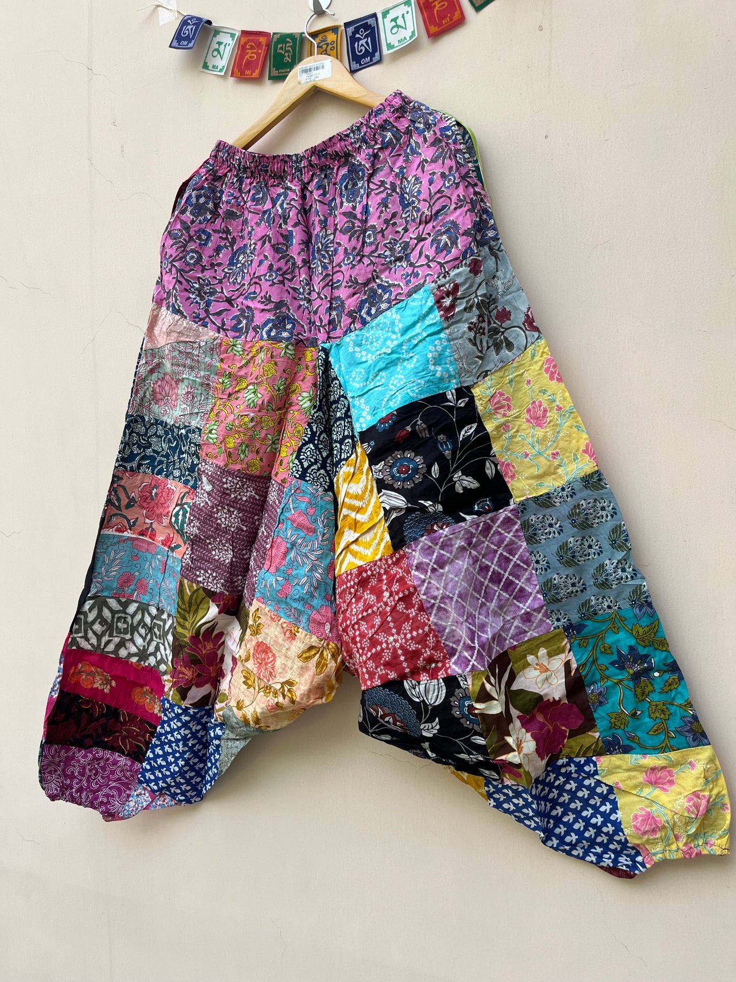 Patchwork Harem Pants