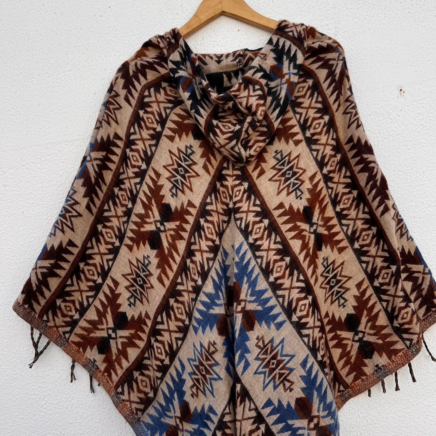 Pahadi Printed Poncho With Hood