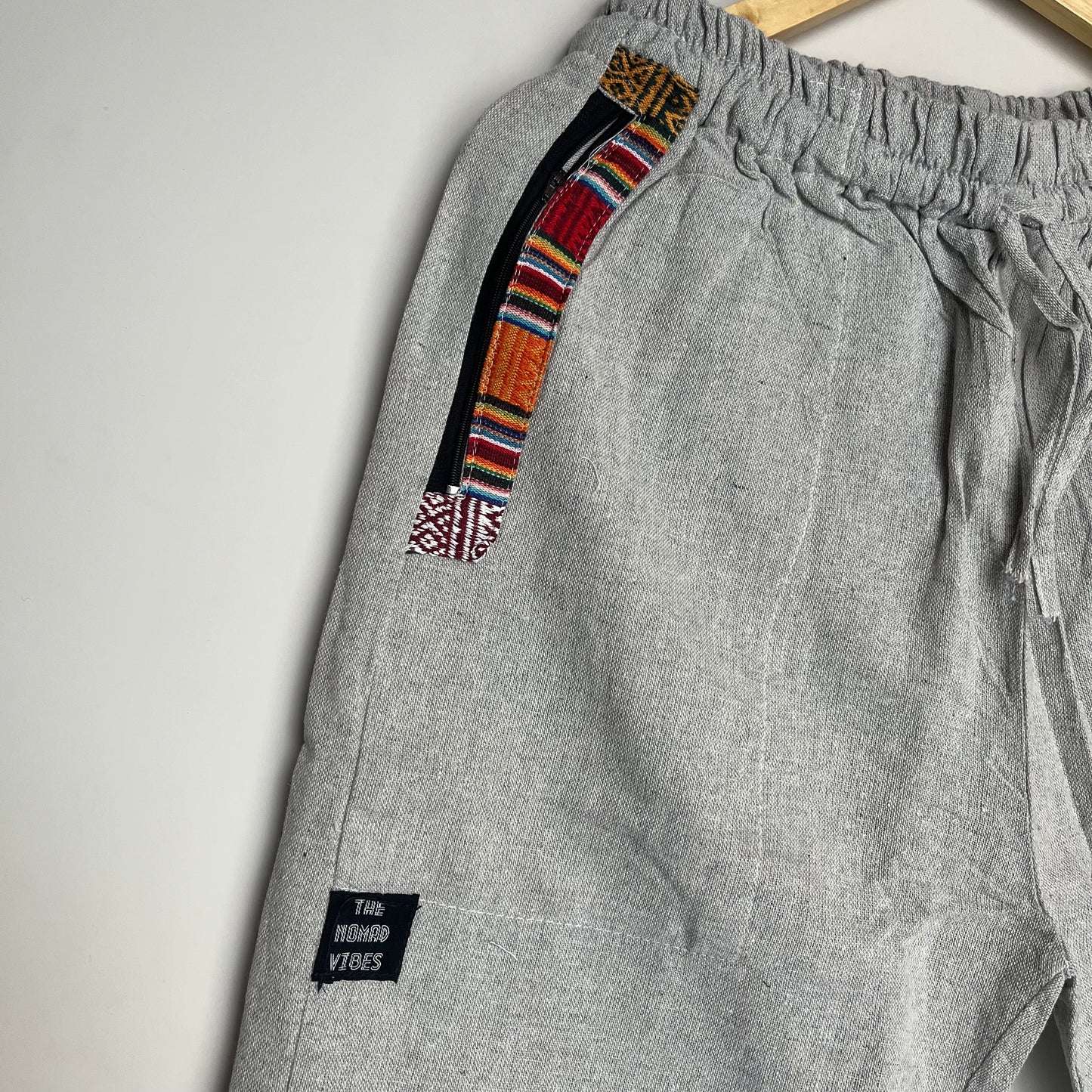 7 Chakra Pants b&w - Grey