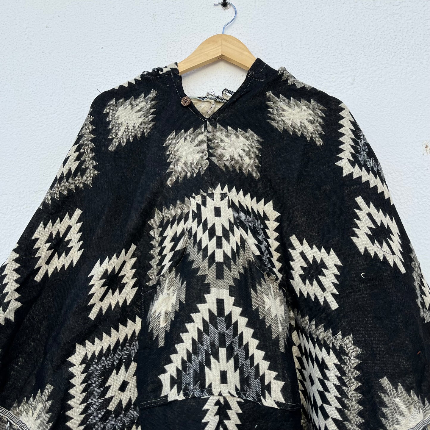 Pahadi Printed Poncho With Hood