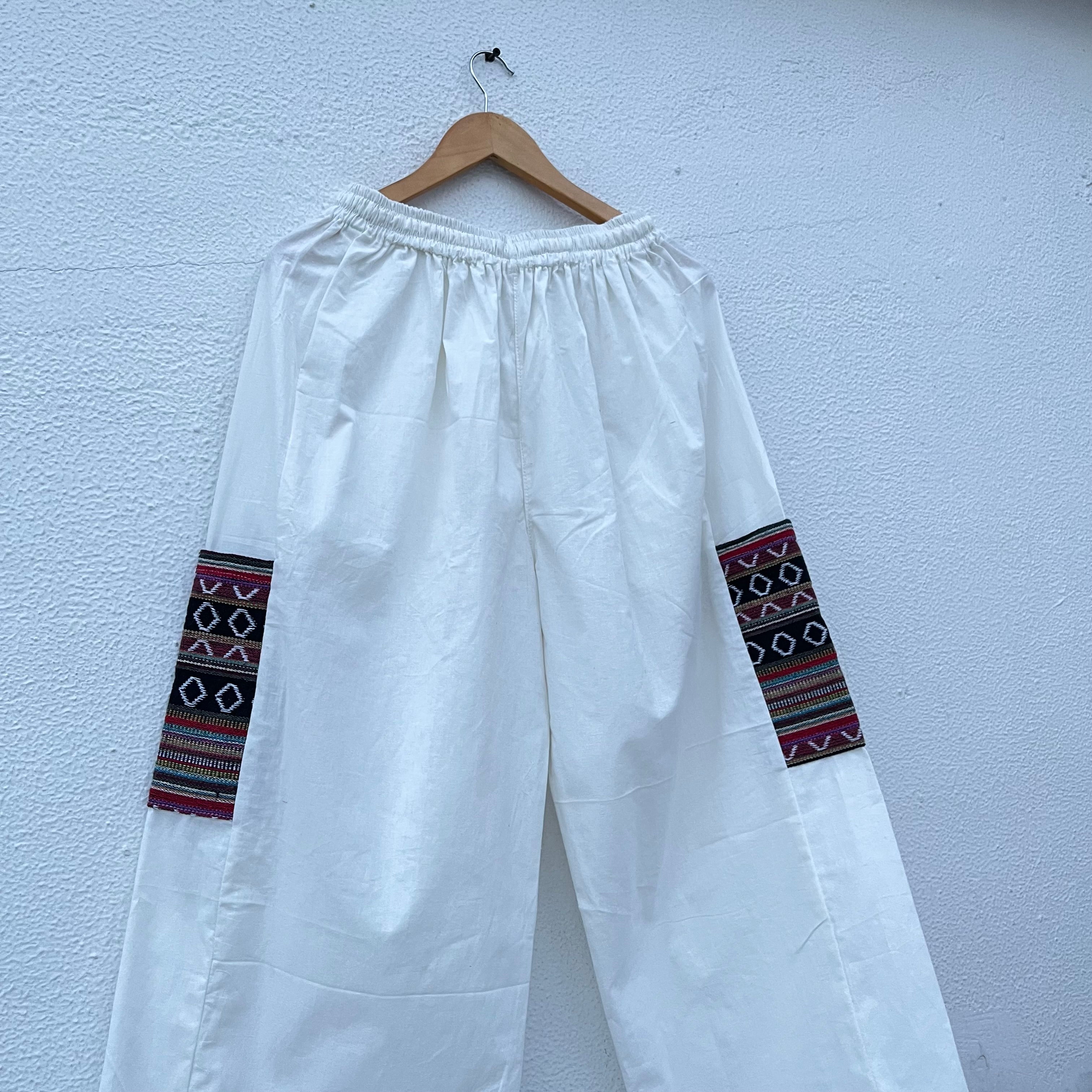 Pahadi Boho Pants - Cream