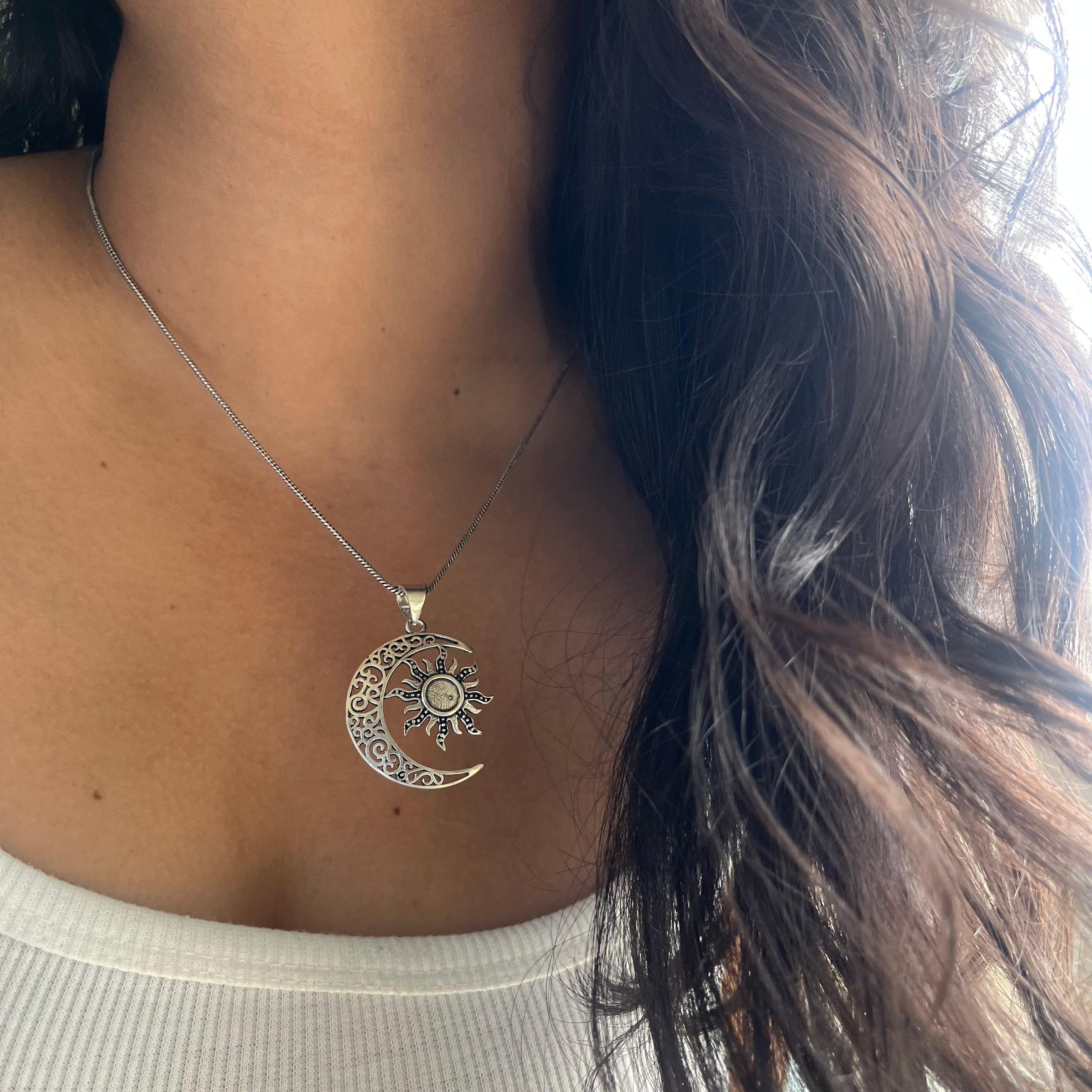 Sun-Moon Pendant & Chain