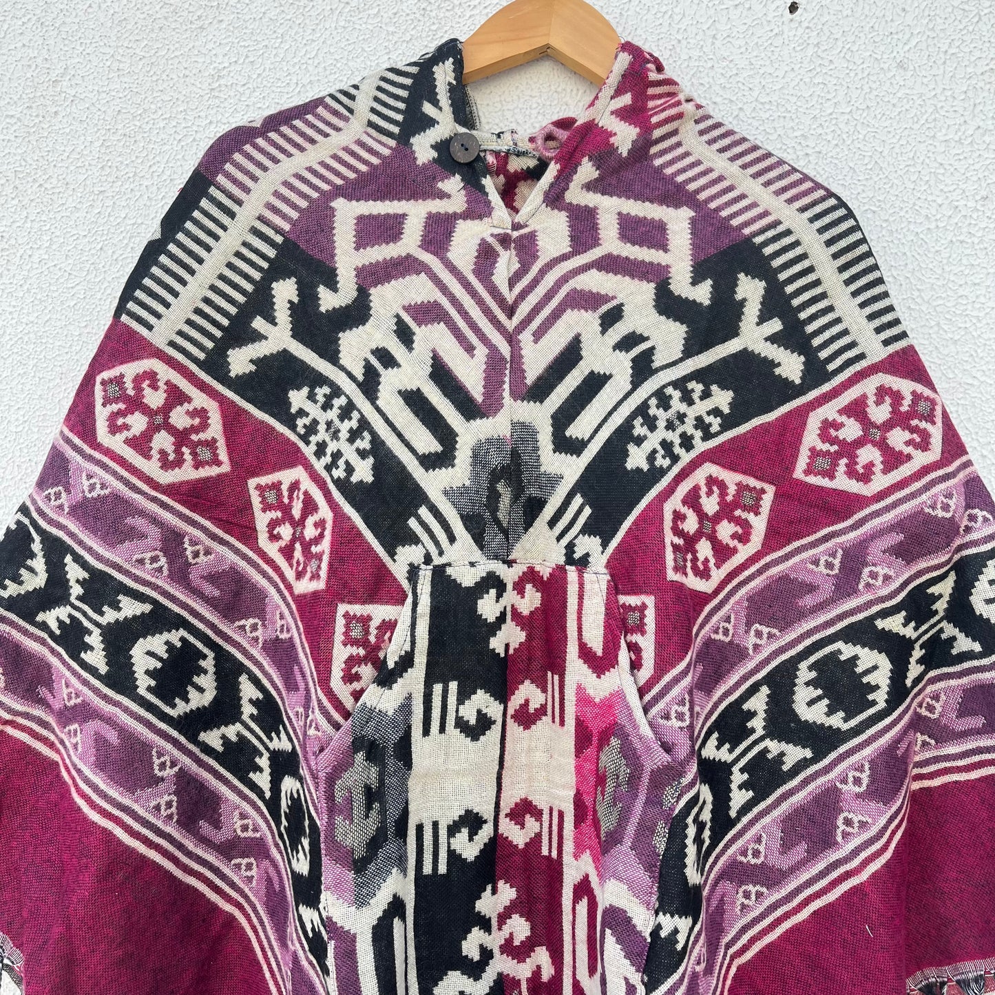 Pahadi Printed Poncho With Hood