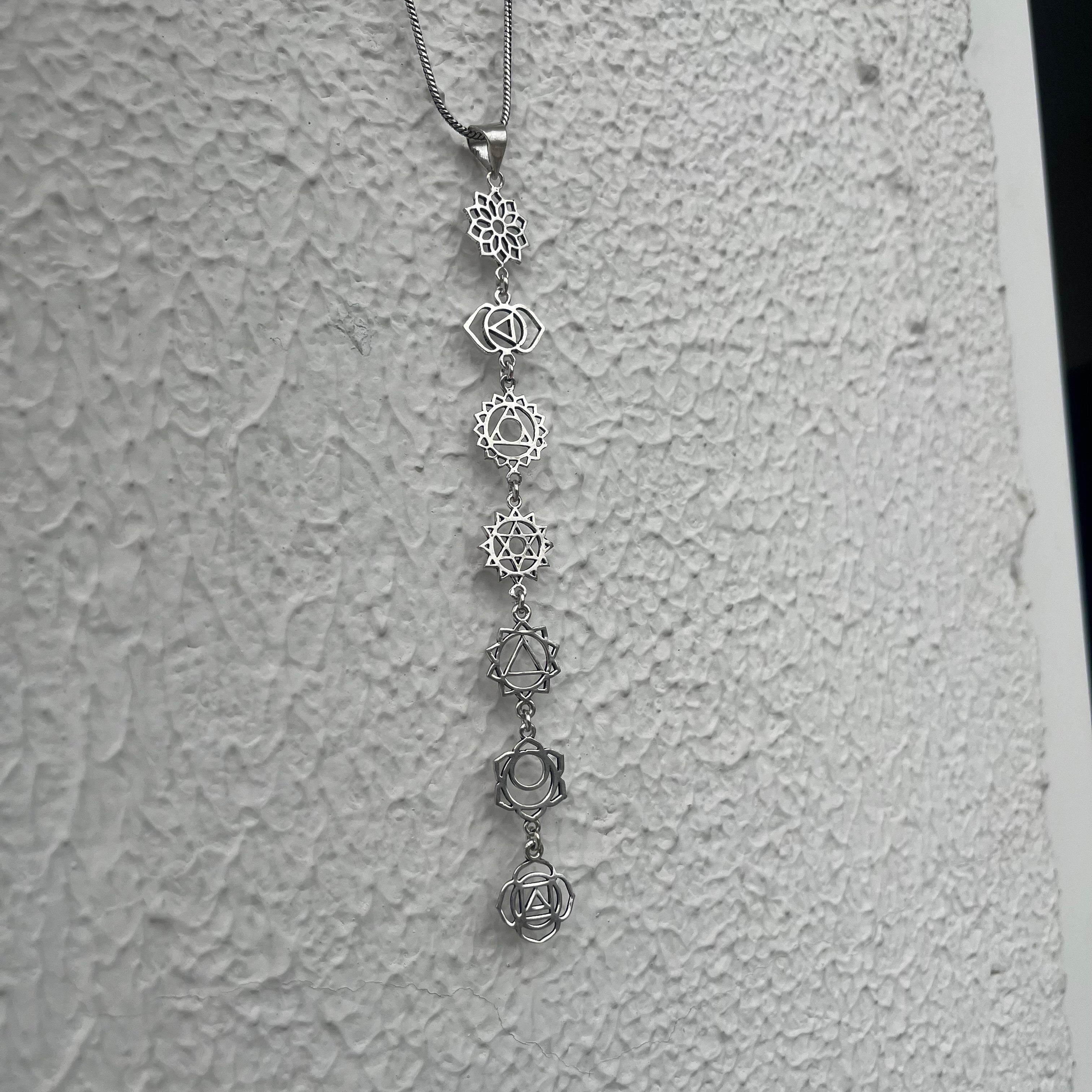 7 Chakra Pendant & Chain