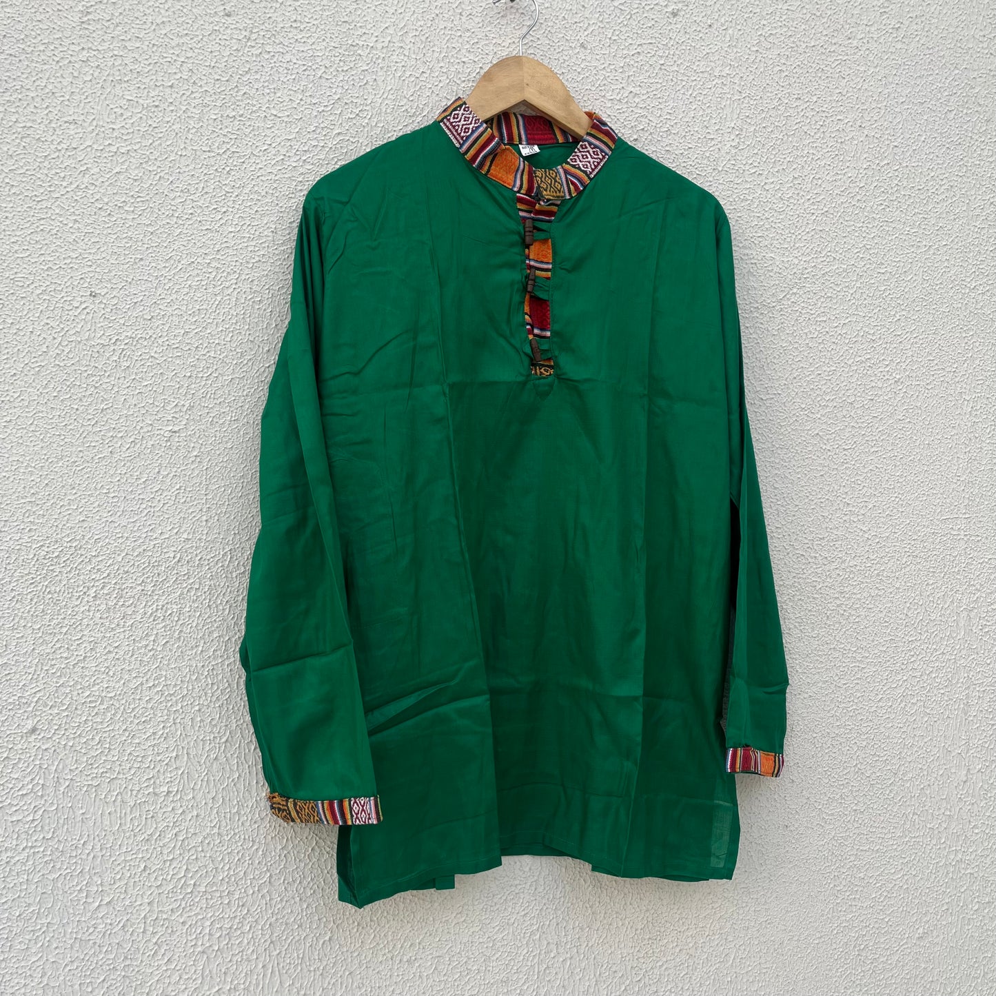 Nepali Kurta - Dark green