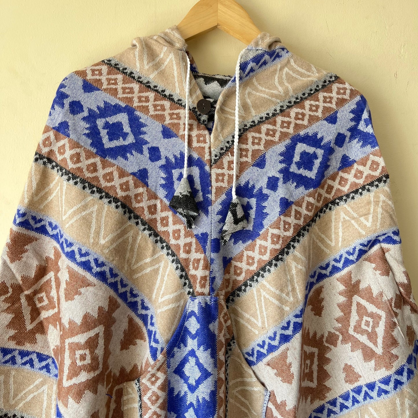 Pahadi Printed Poncho With Hood