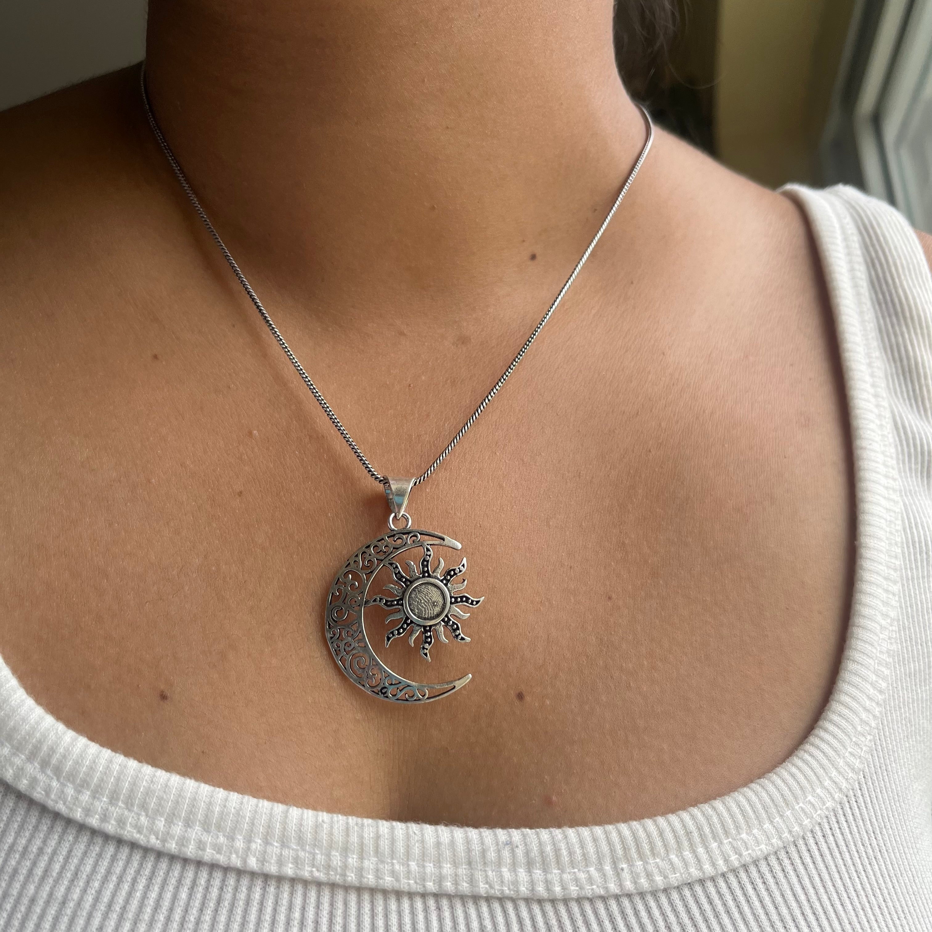 Sun-Moon Pendant & Chain