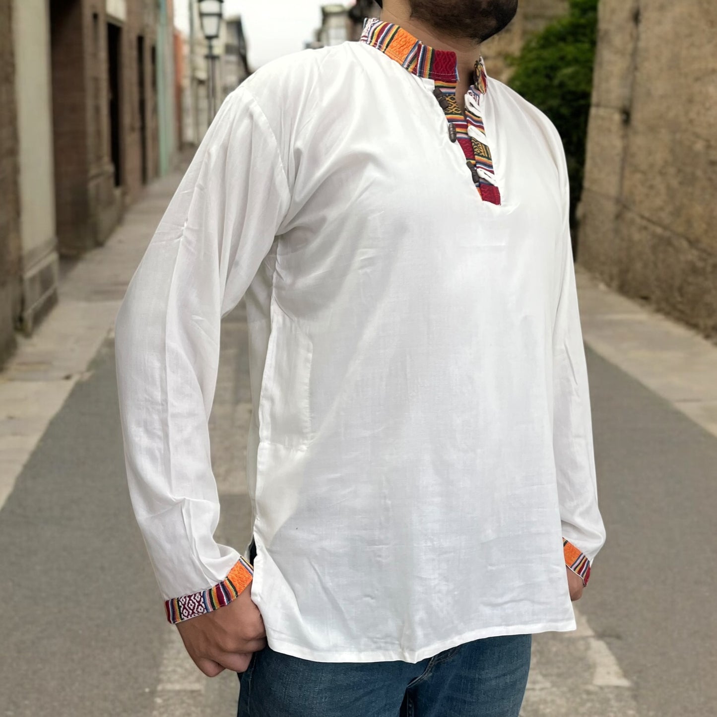 Nepali Kurta - Cream