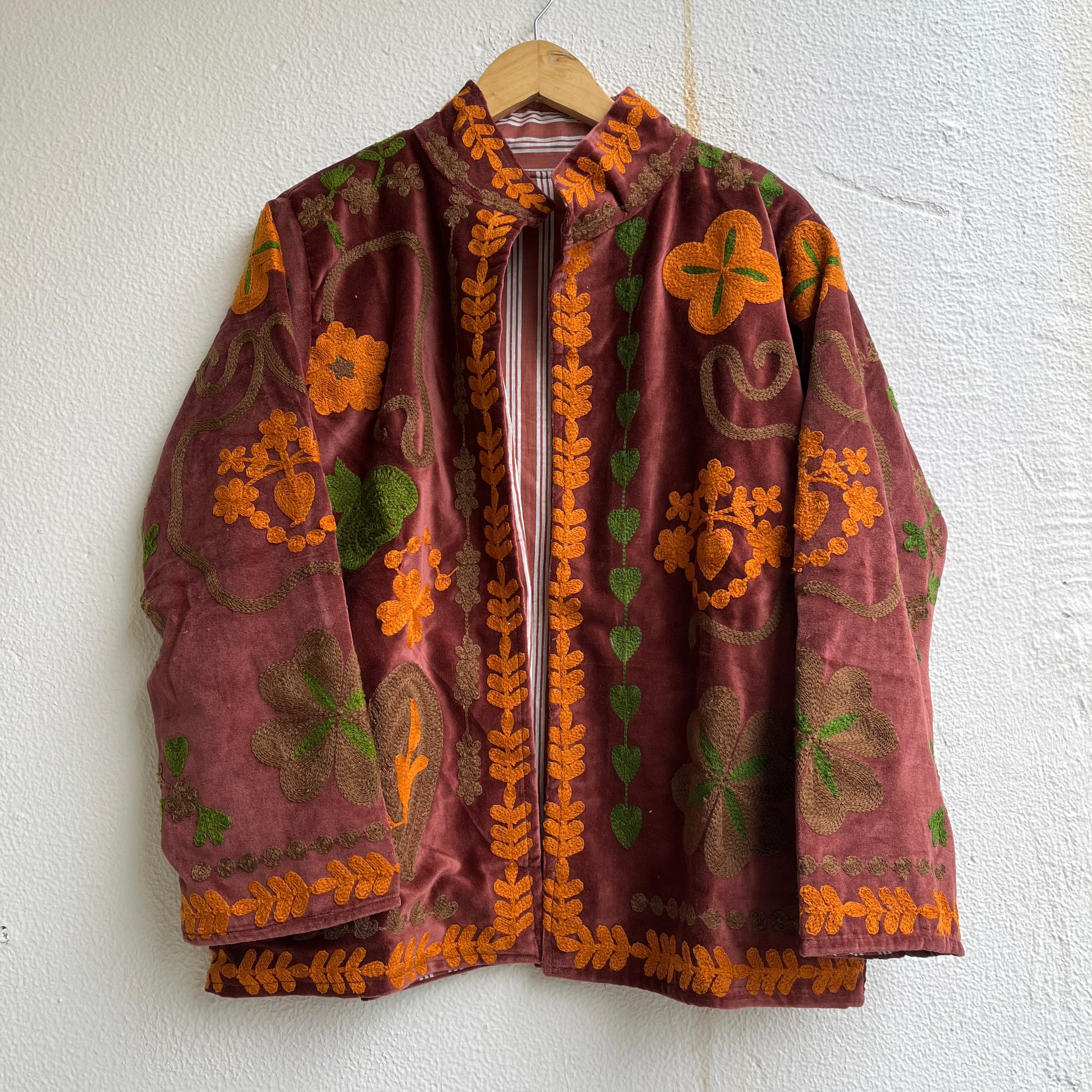 Jaipuri Thread Velvet Jacket