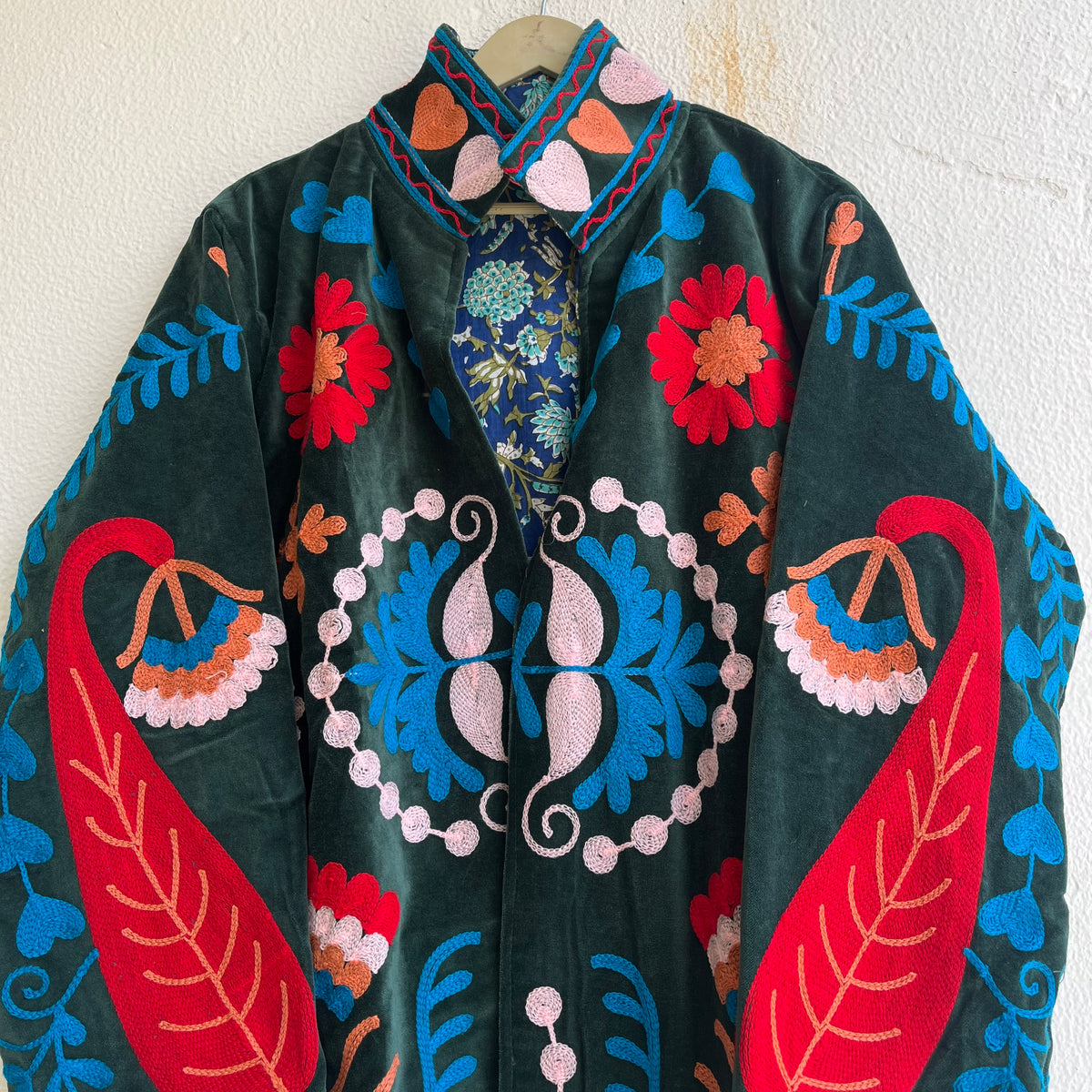 Jaipuri Thread Velvet Jacket