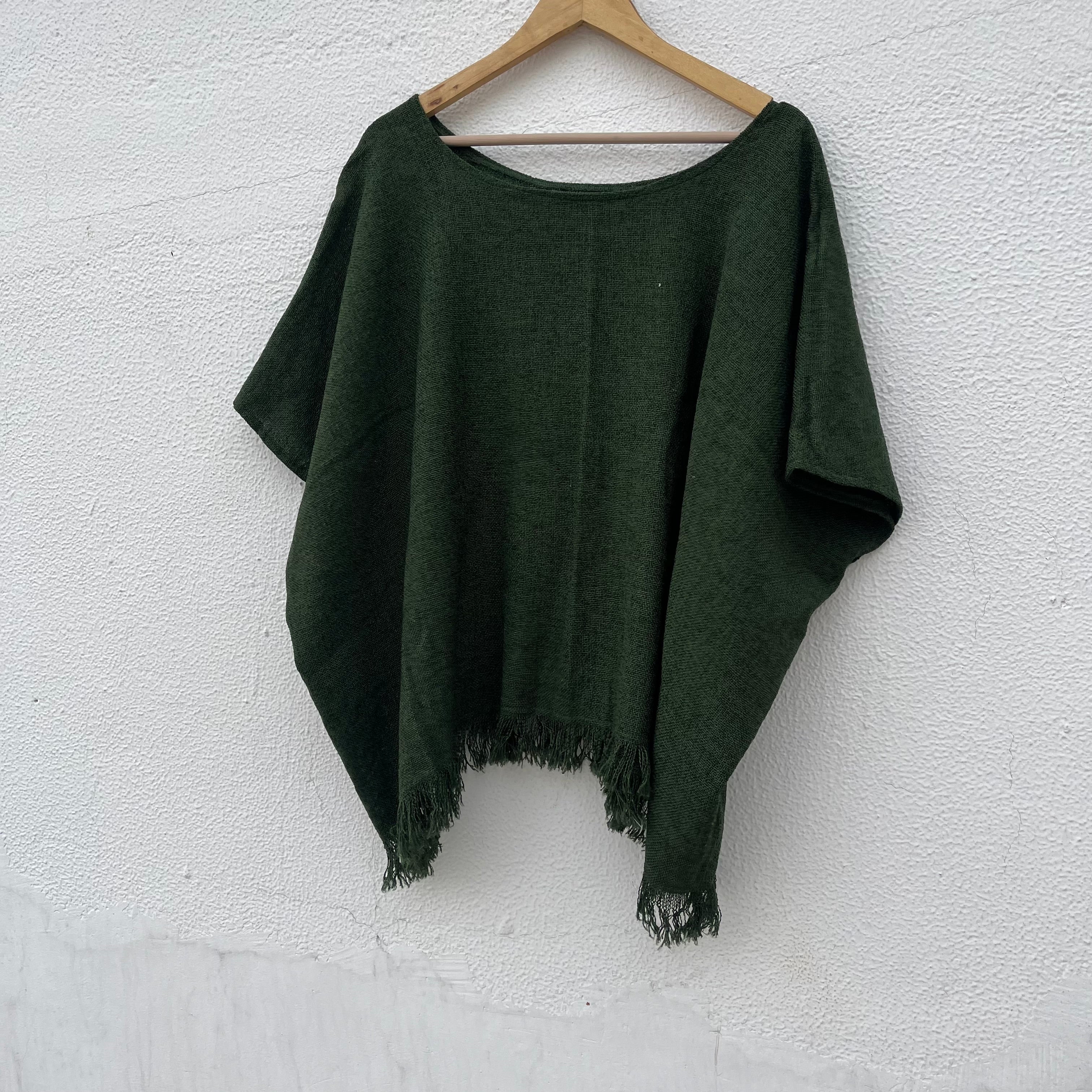 Fakira Cotton Top- Forest Green