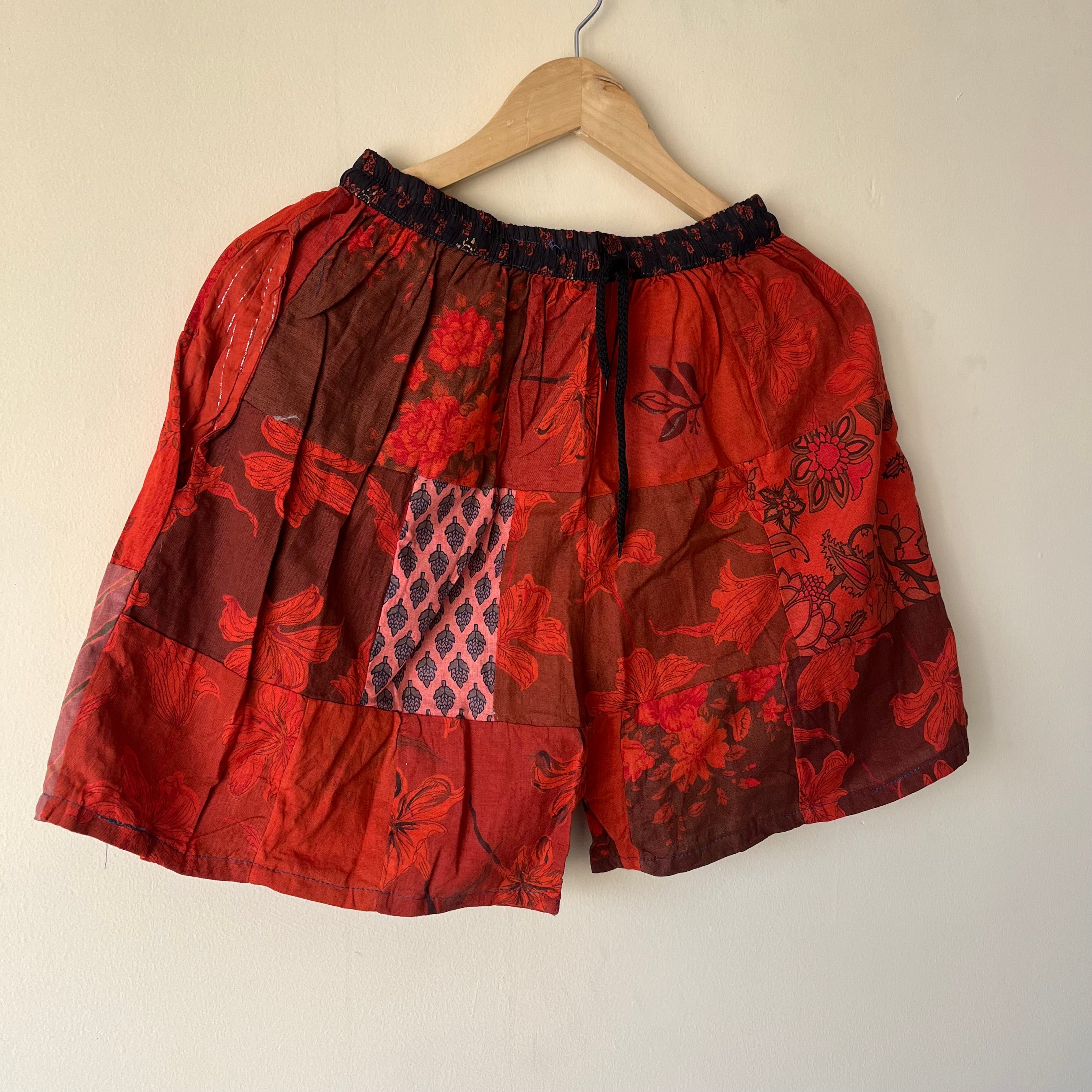 Patchwork Shorts - Rose