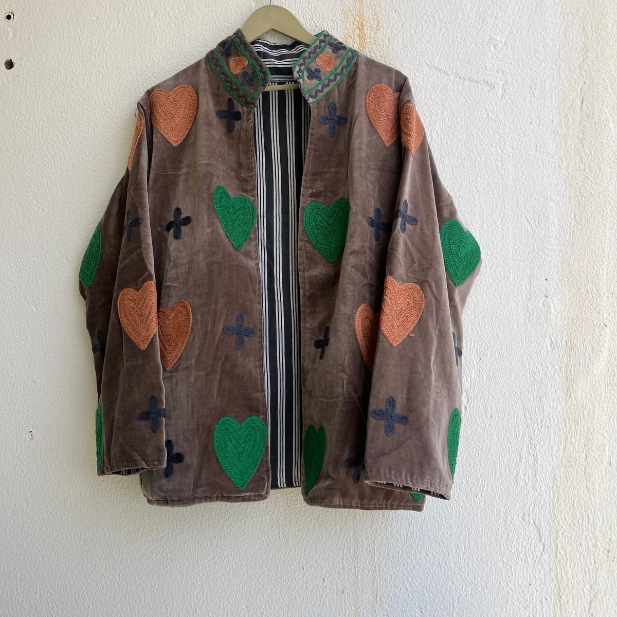 Jaipuri Thread Velvet Jacket