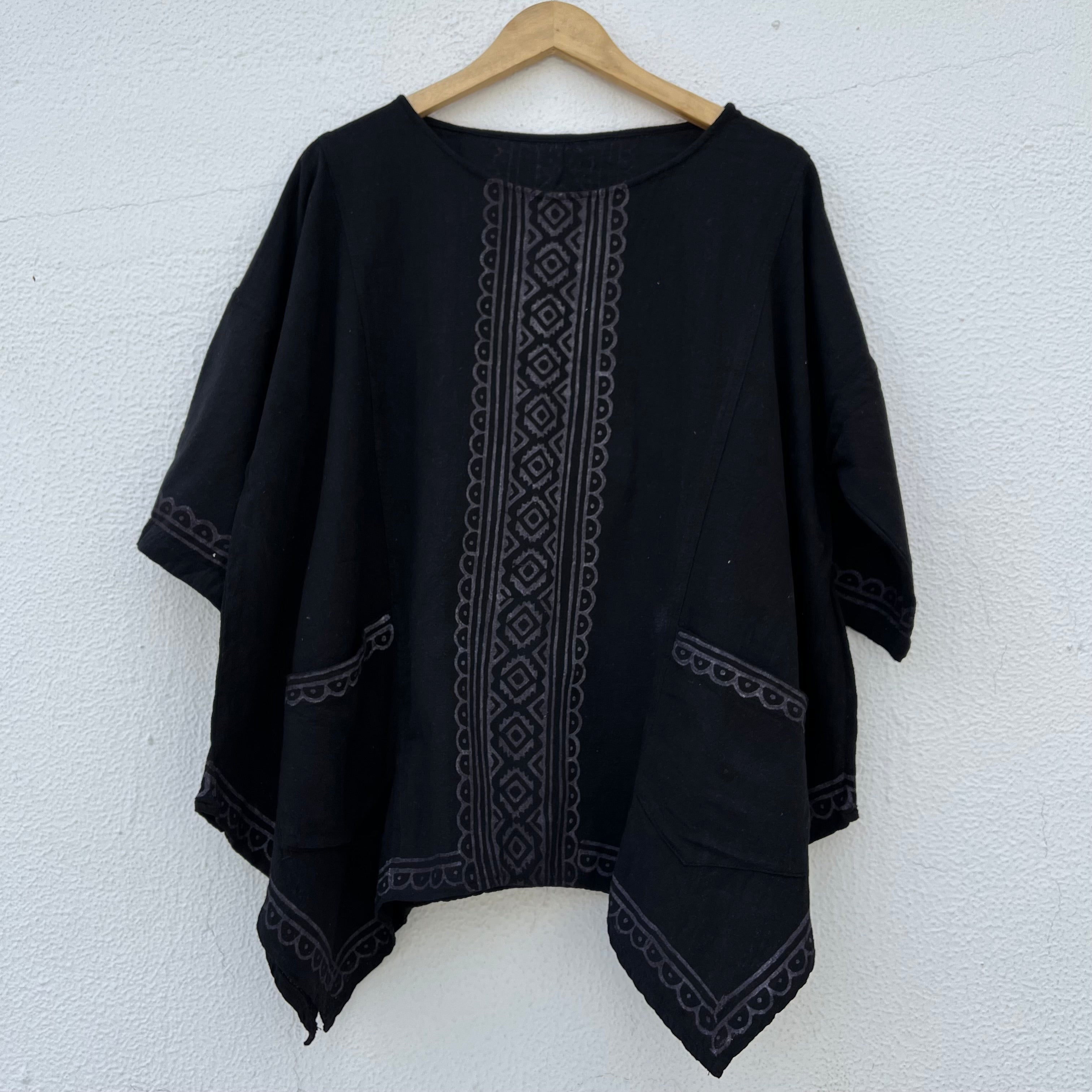 Bairan Cotton Top- Dark Night